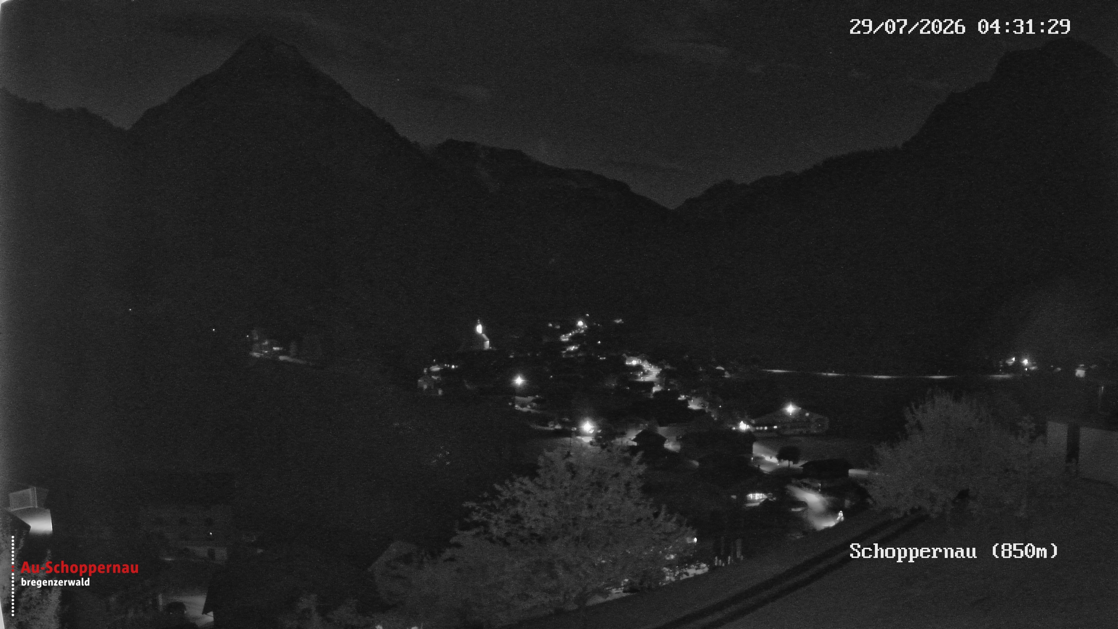 Archiv Foto Webcam Schoppernau im Bregenzerwald