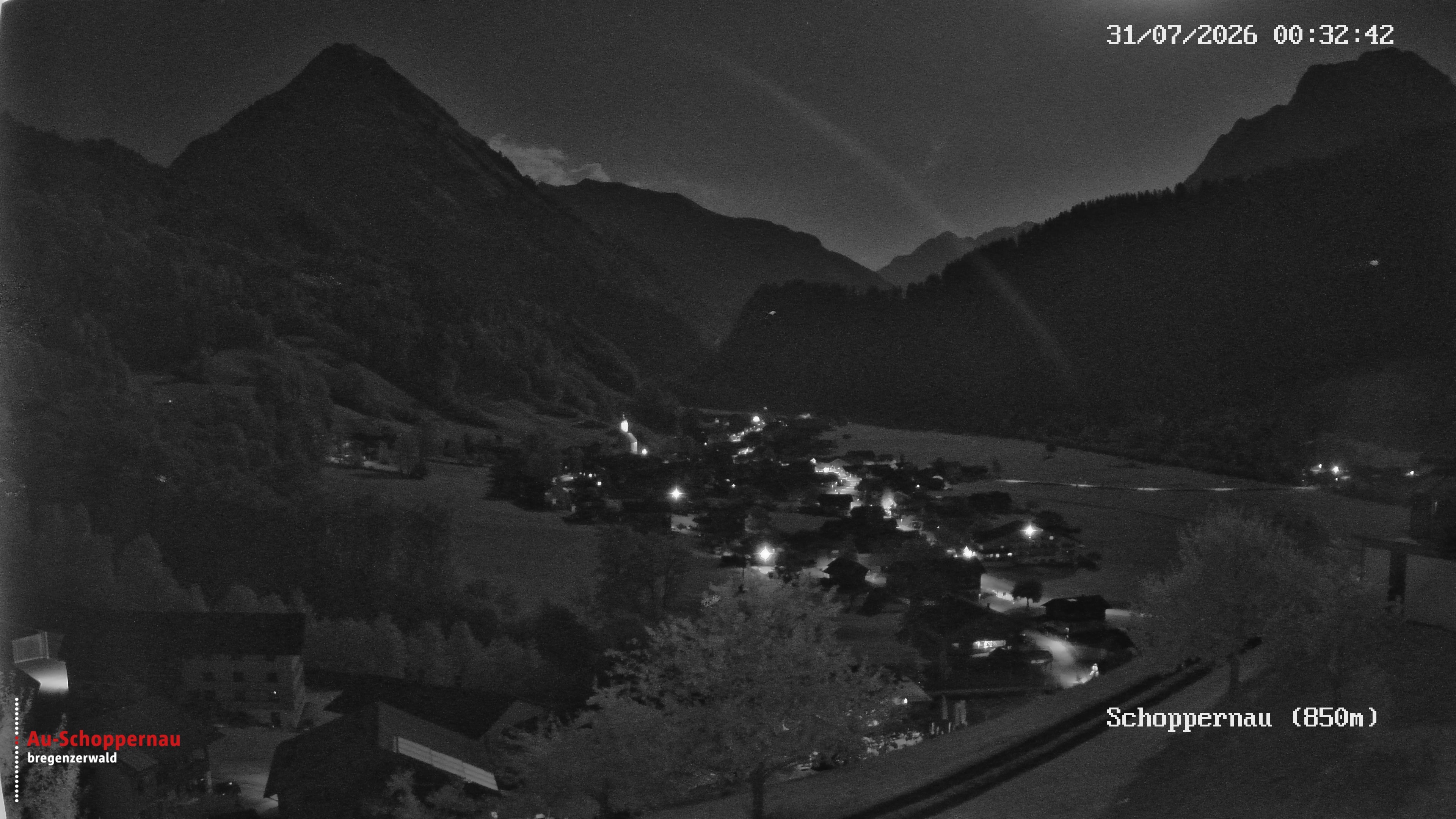 Archiv Foto Webcam Schoppernau im Bregenzerwald