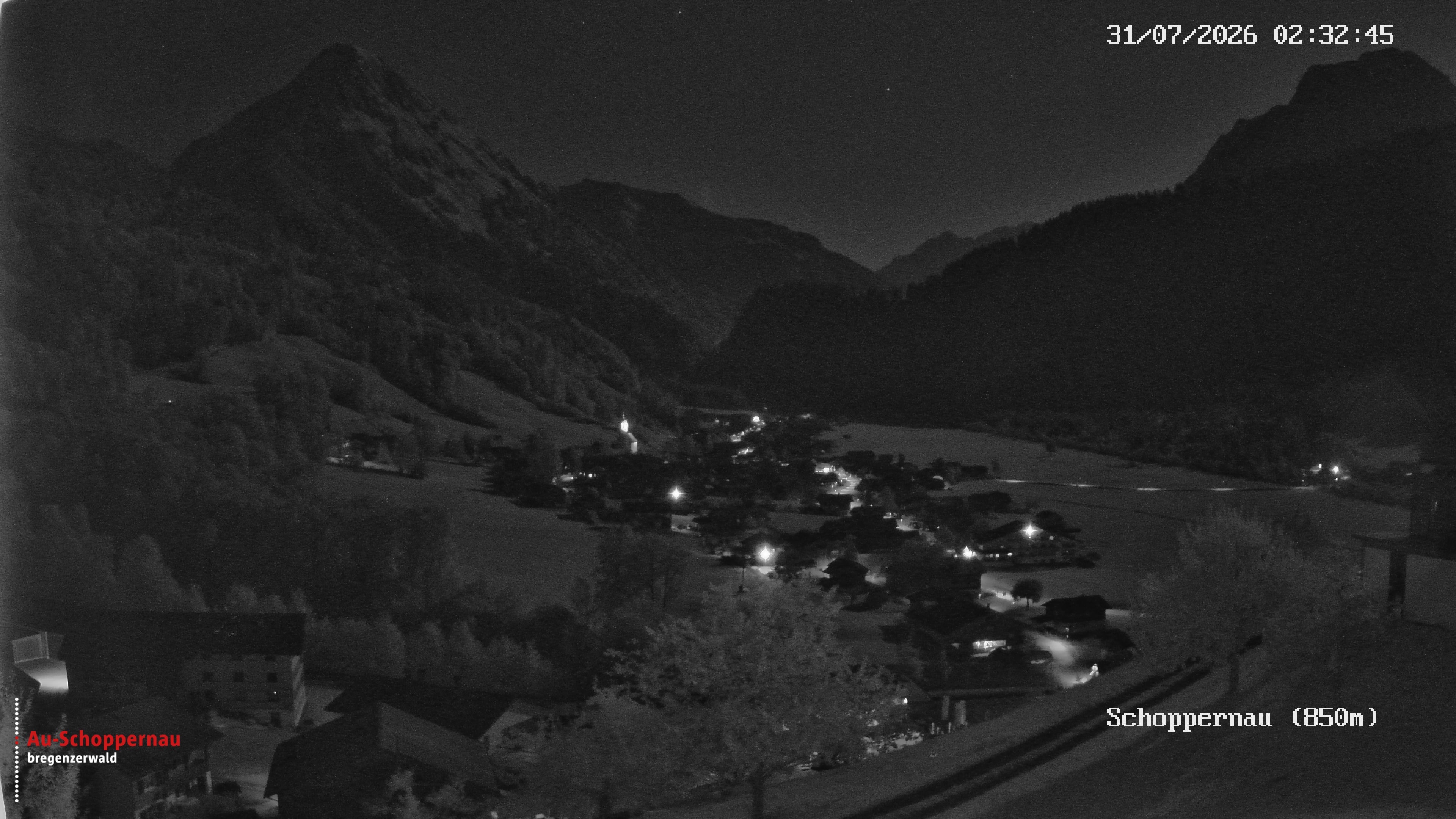 Archiv Foto Webcam Schoppernau im Bregenzerwald