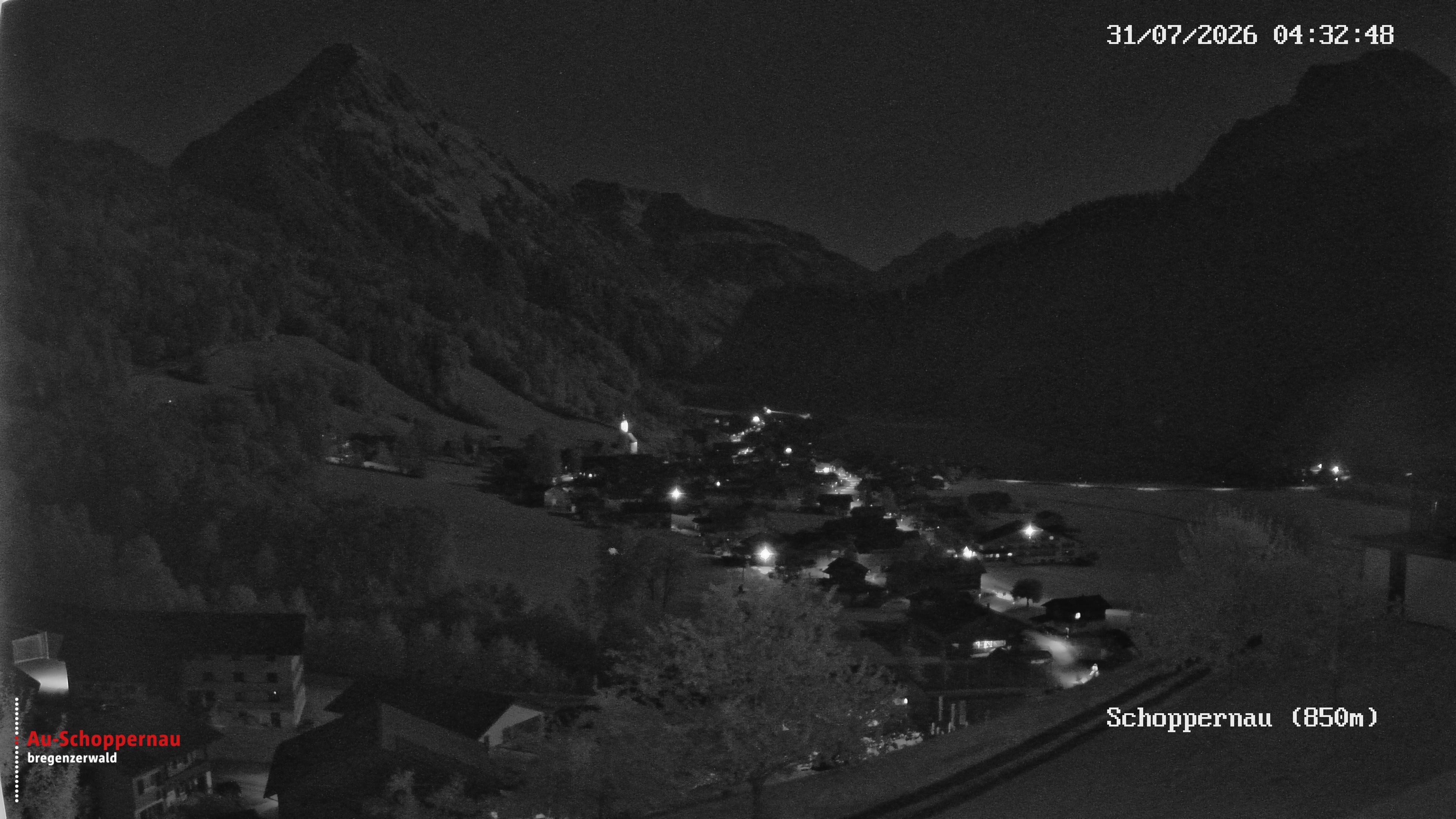 Archiv Foto Webcam Schoppernau im Bregenzerwald