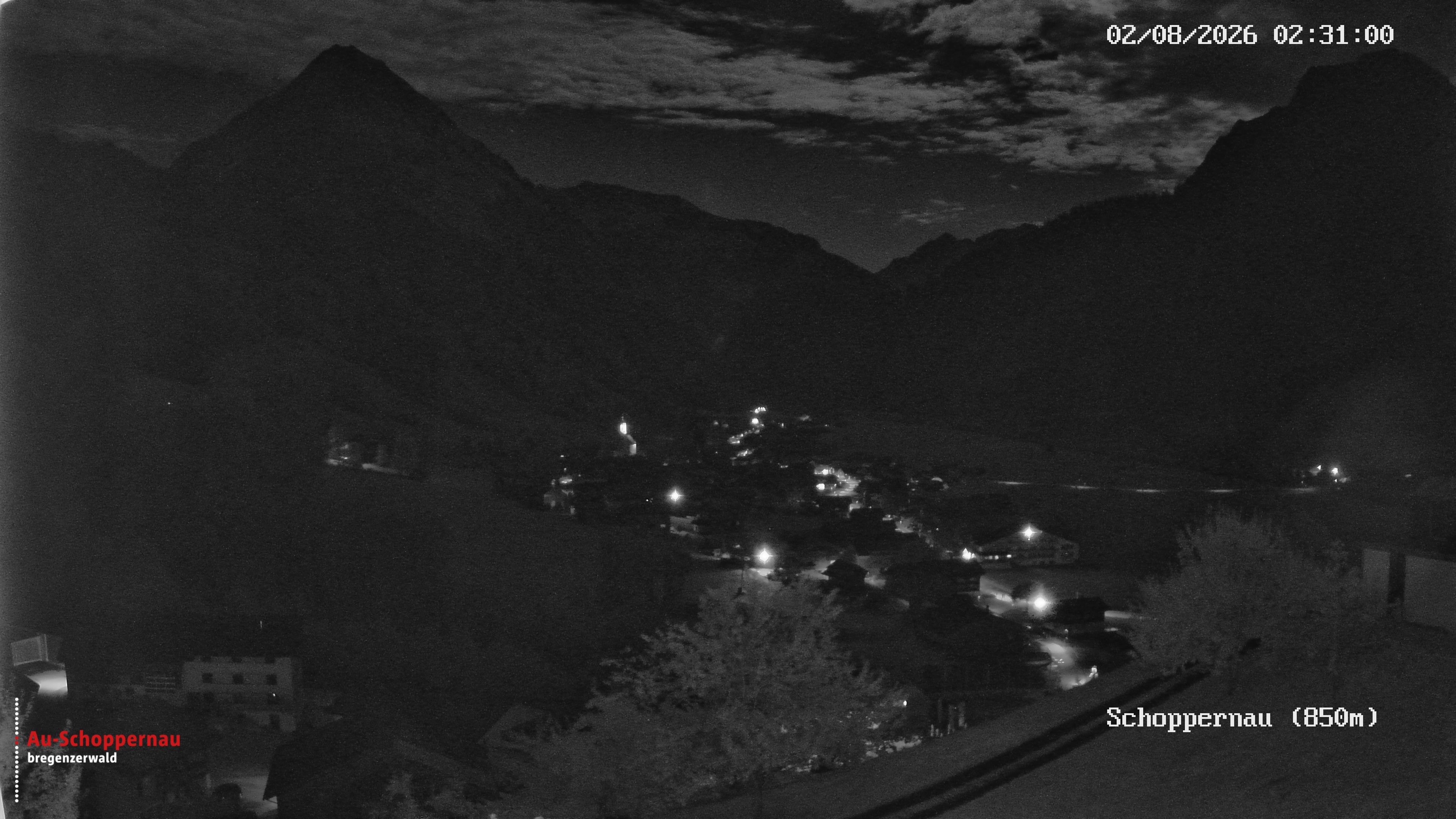 Archiv Foto Webcam Schoppernau im Bregenzerwald