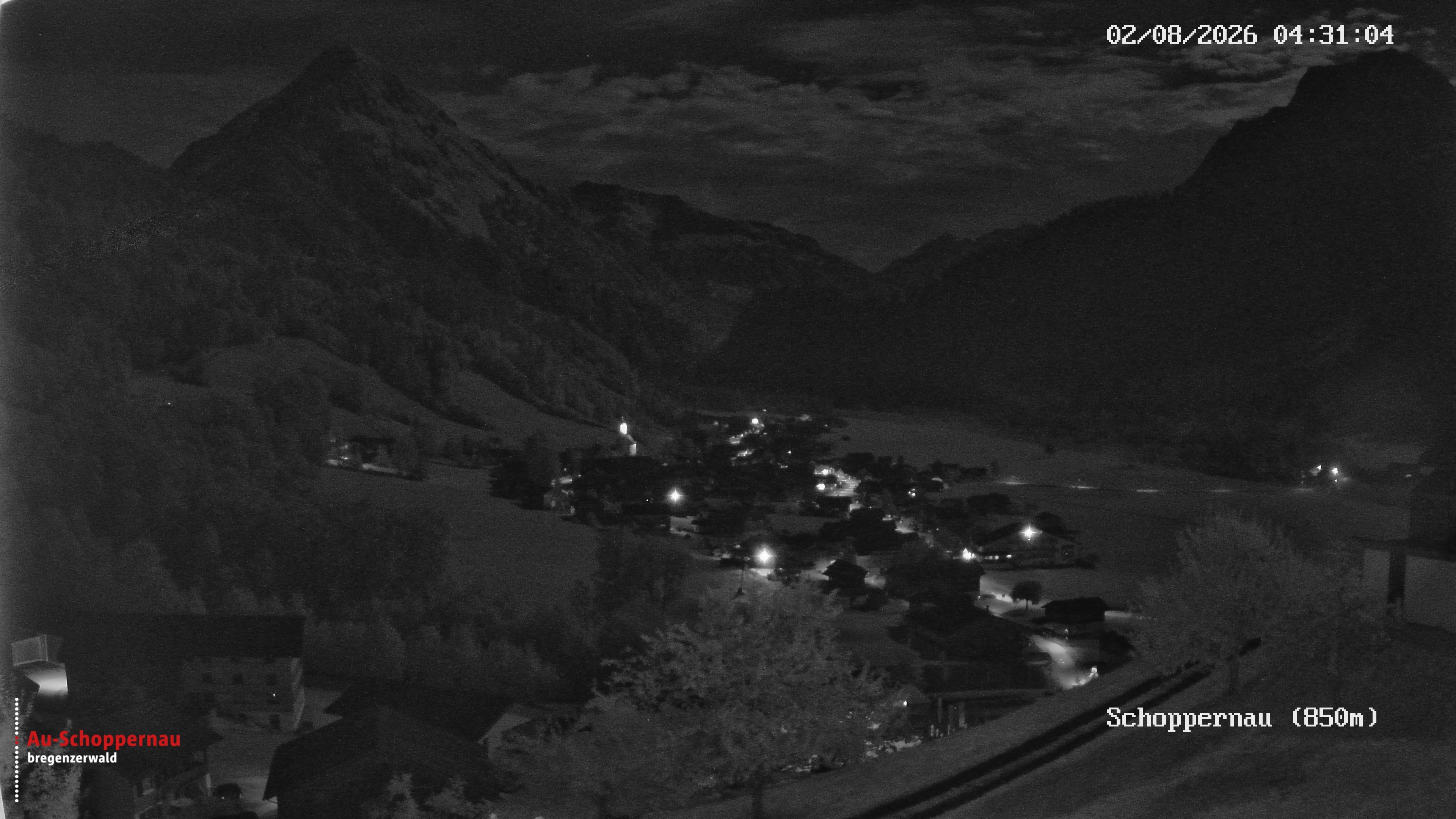 Archiv Foto Webcam Schoppernau im Bregenzerwald