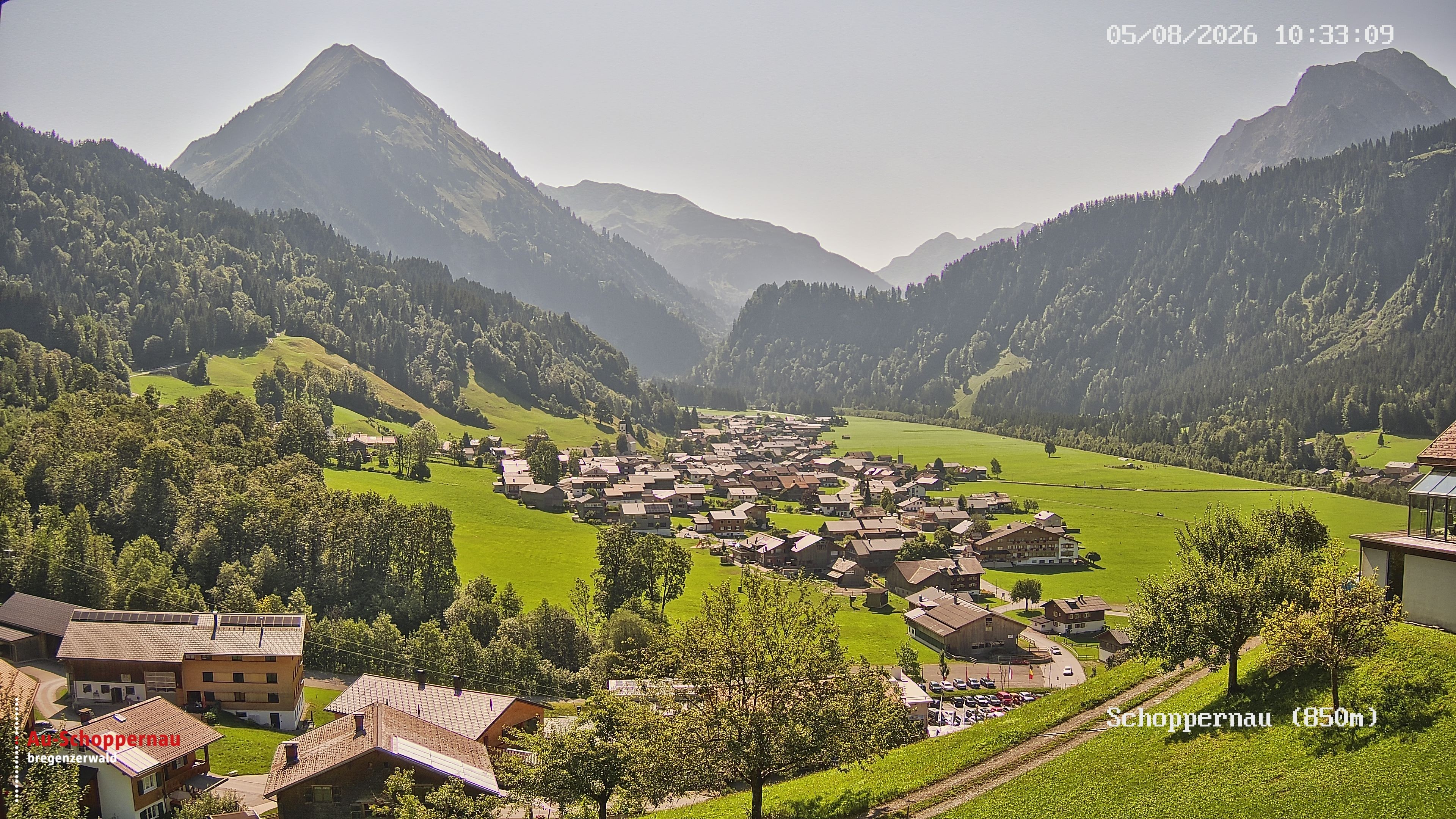 Archived image Webcam Schoppernau in the Bregenzerwald