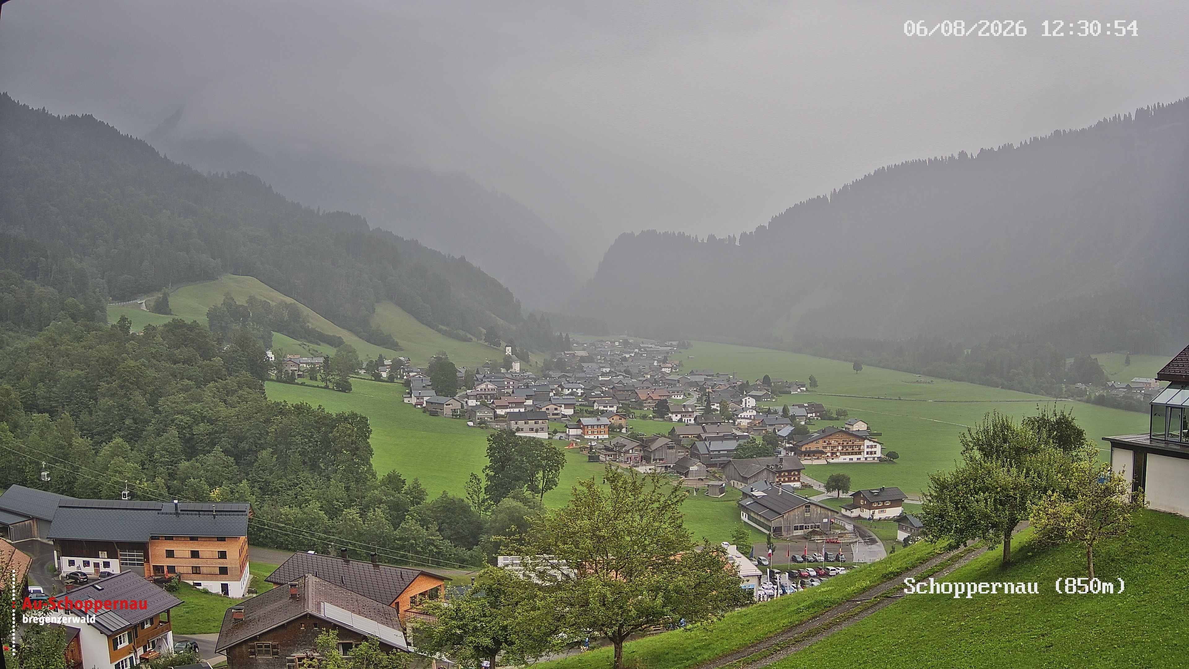 Archiv Foto Webcam Schoppernau im Bregenzerwald