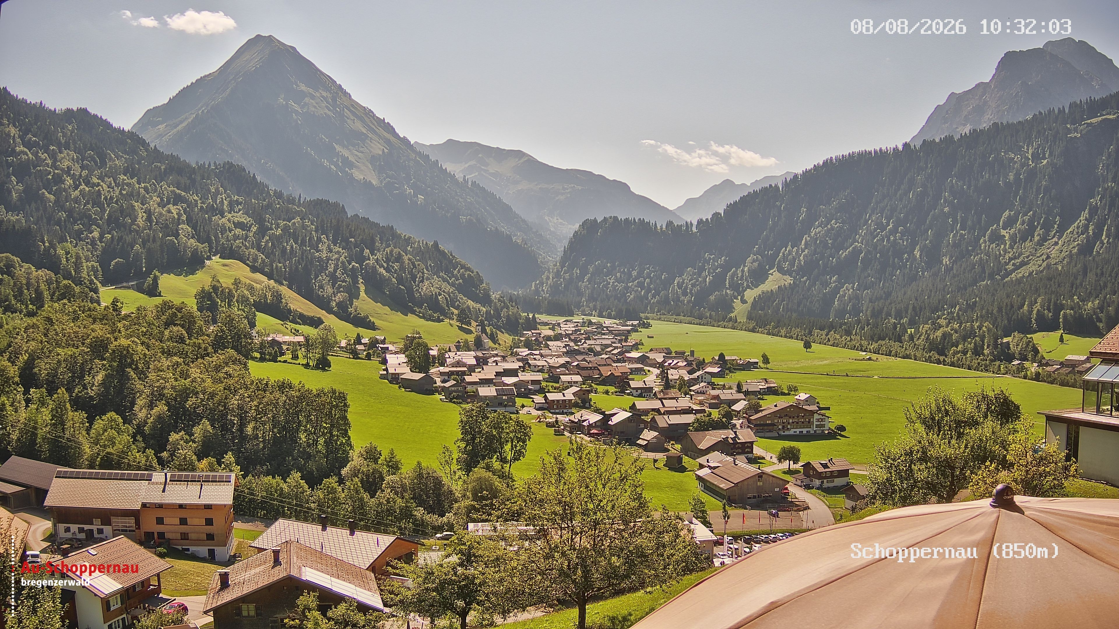 Archiv Foto Webcam Schoppernau im Bregenzerwald