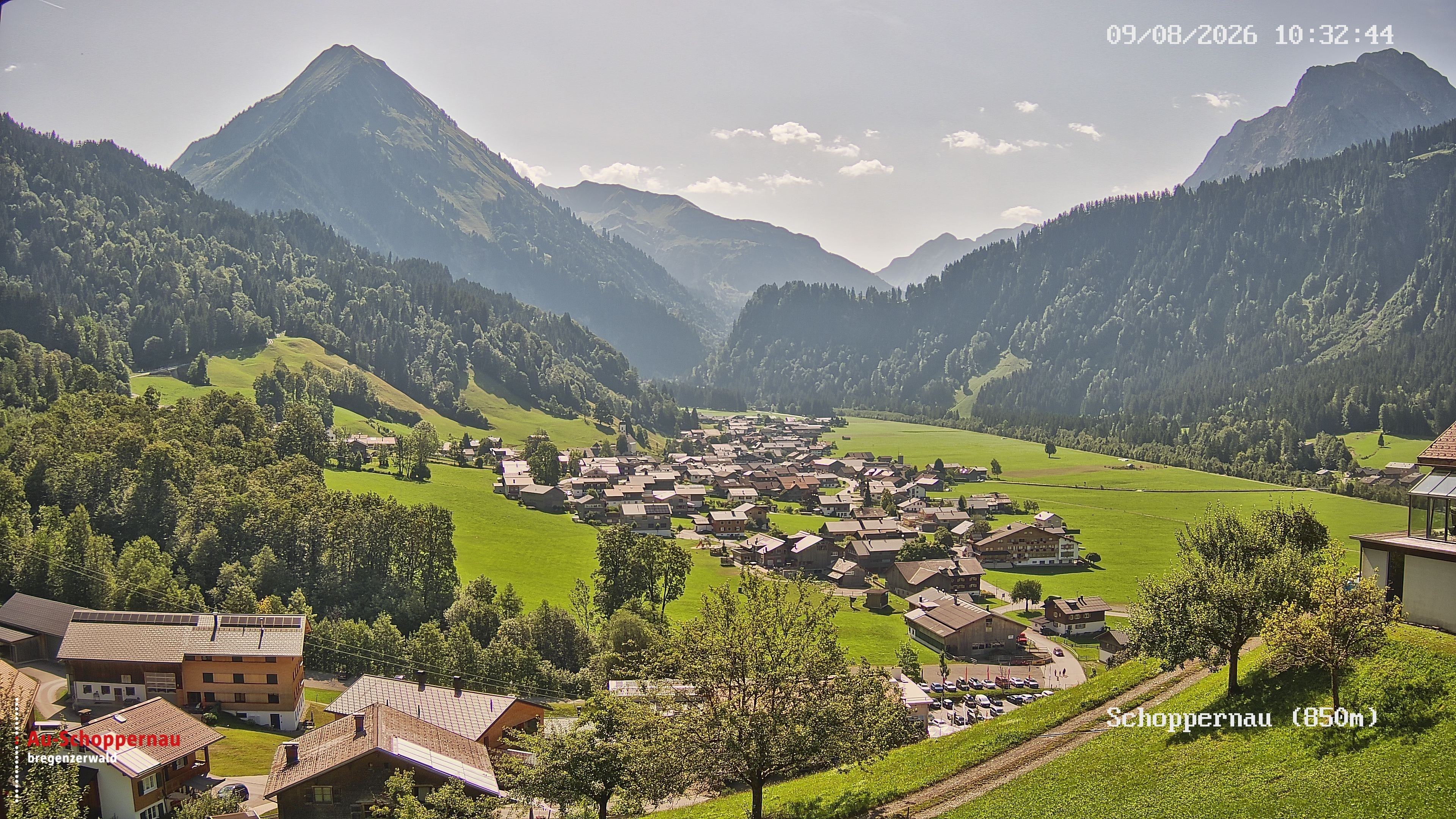 Archiv Foto Webcam Schoppernau im Bregenzerwald
