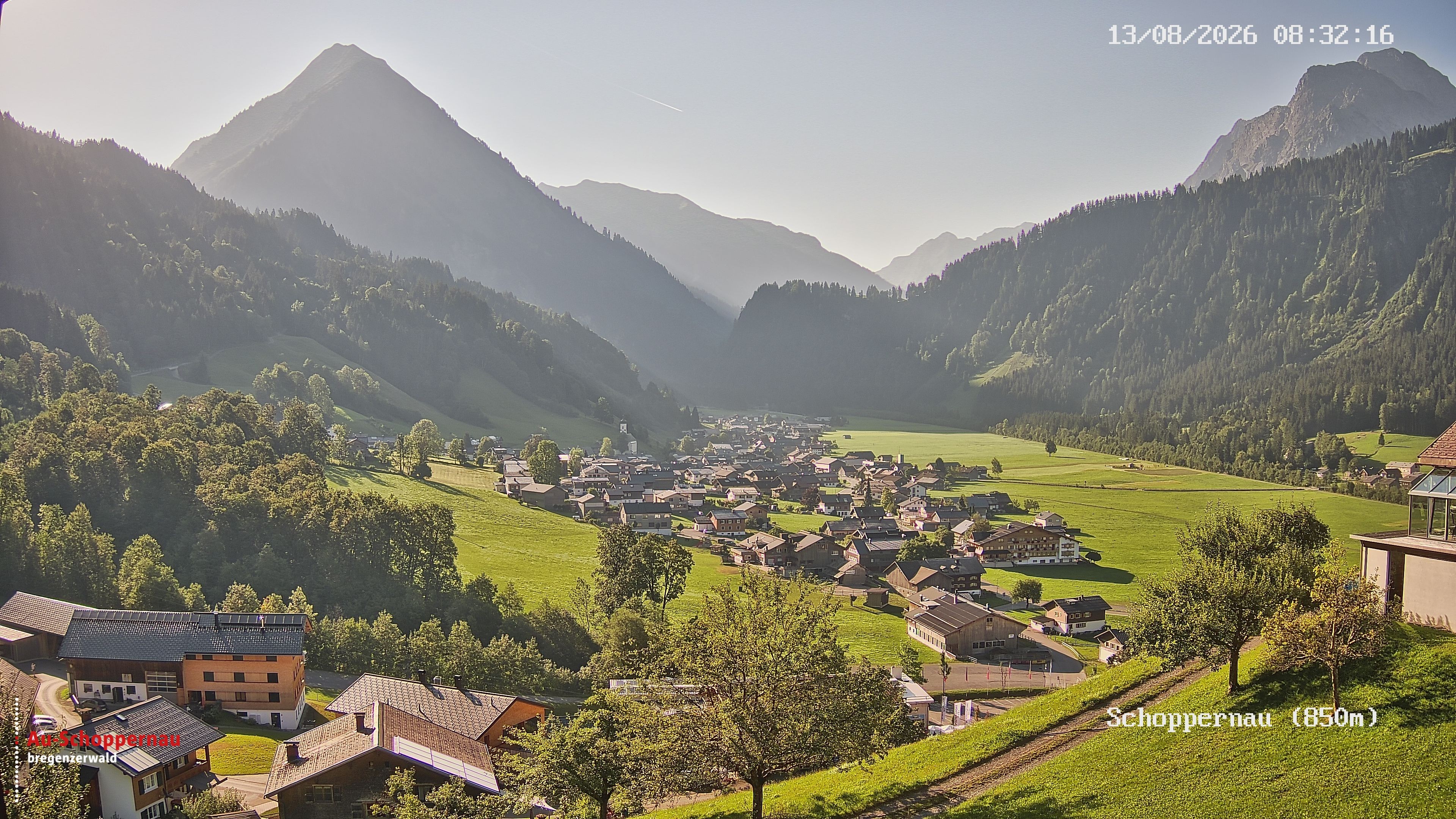 Archiv Foto Webcam Schoppernau im Bregenzerwald