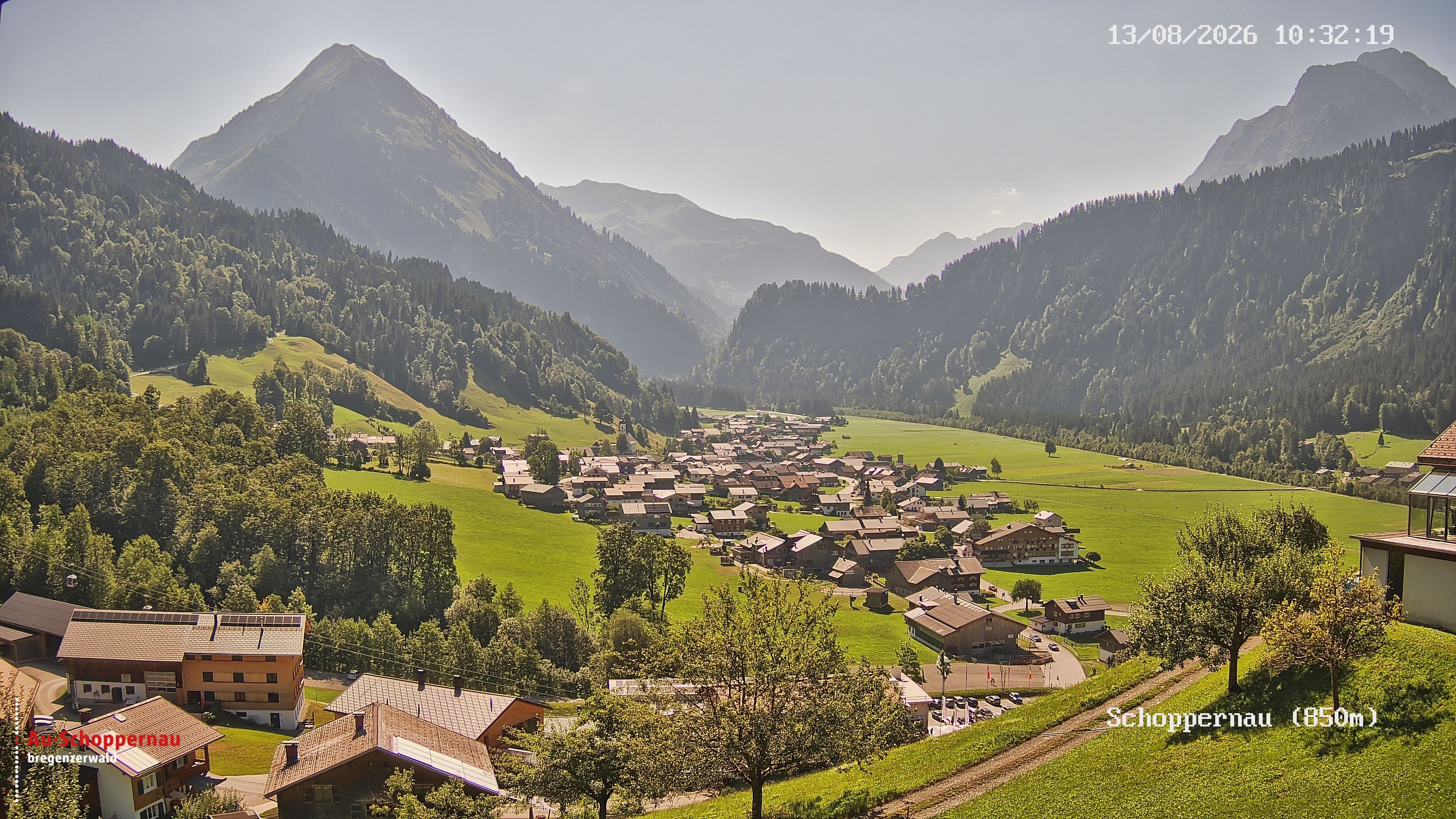 Archiv Foto Webcam Schoppernau im Bregenzerwald