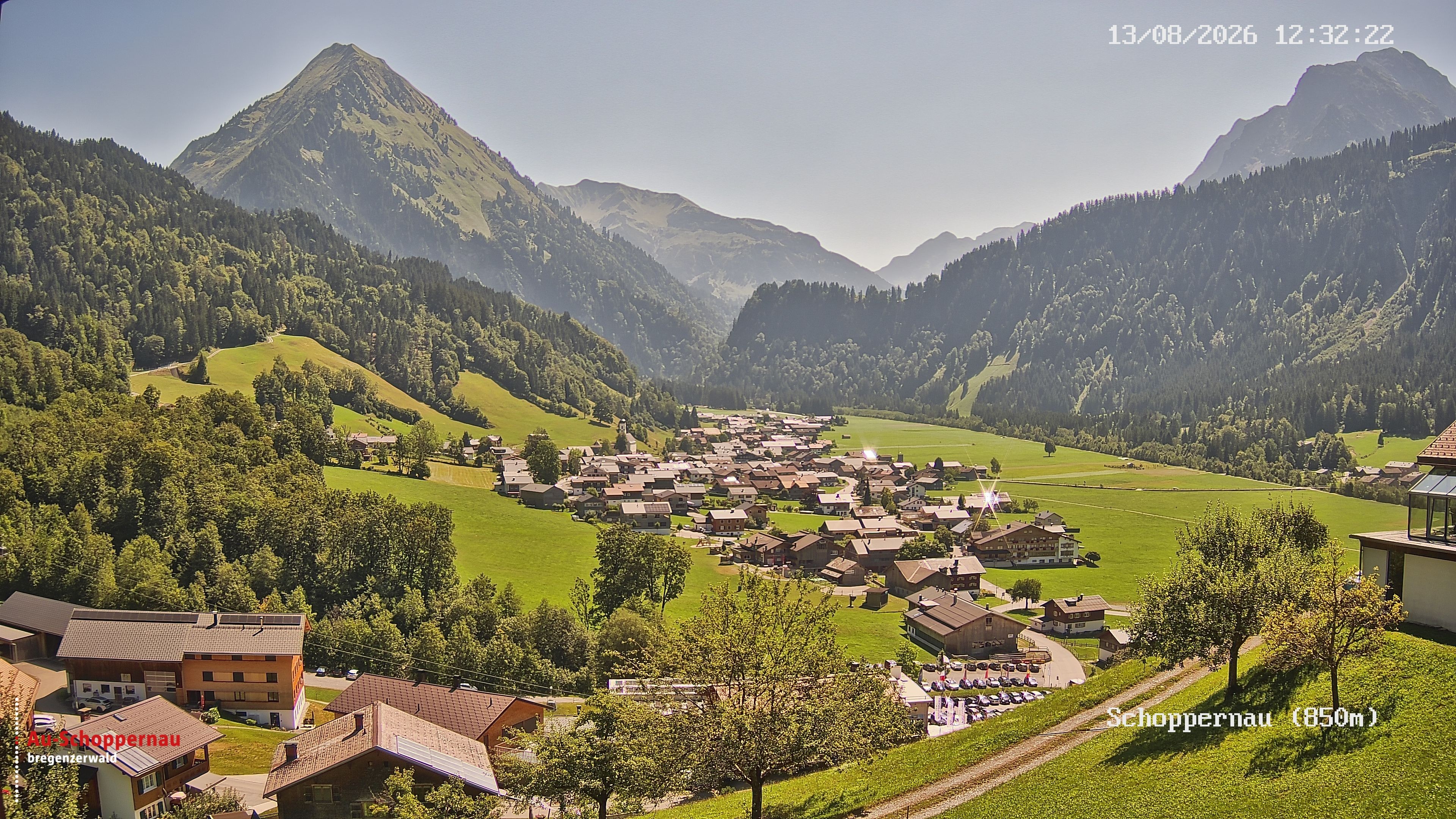 Archiv Foto Webcam Schoppernau im Bregenzerwald
