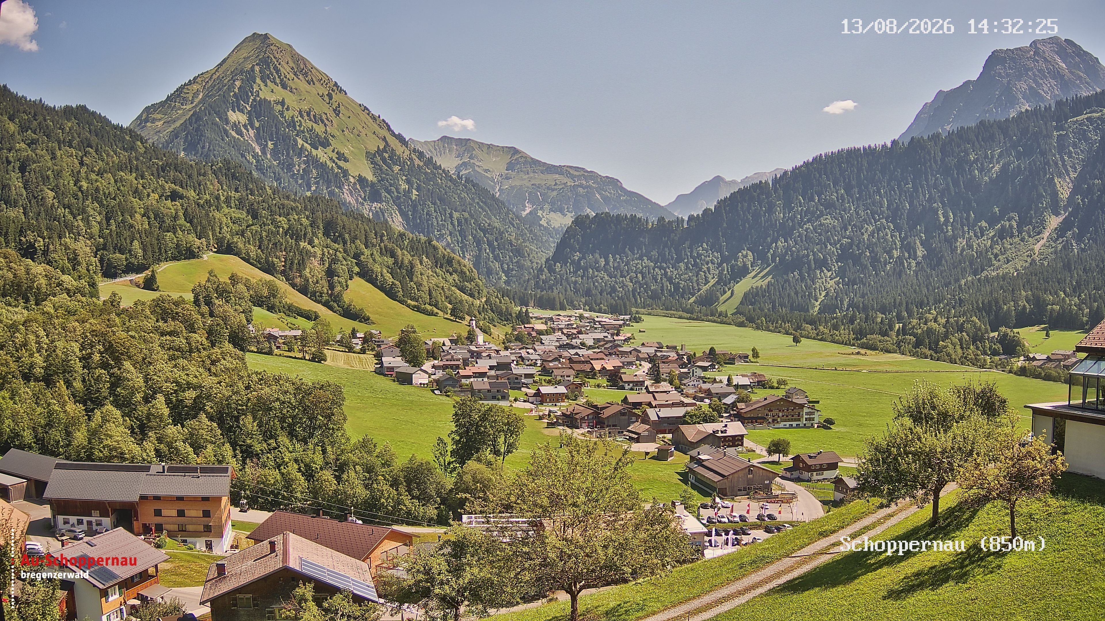 Archiv Foto Webcam Schoppernau im Bregenzerwald