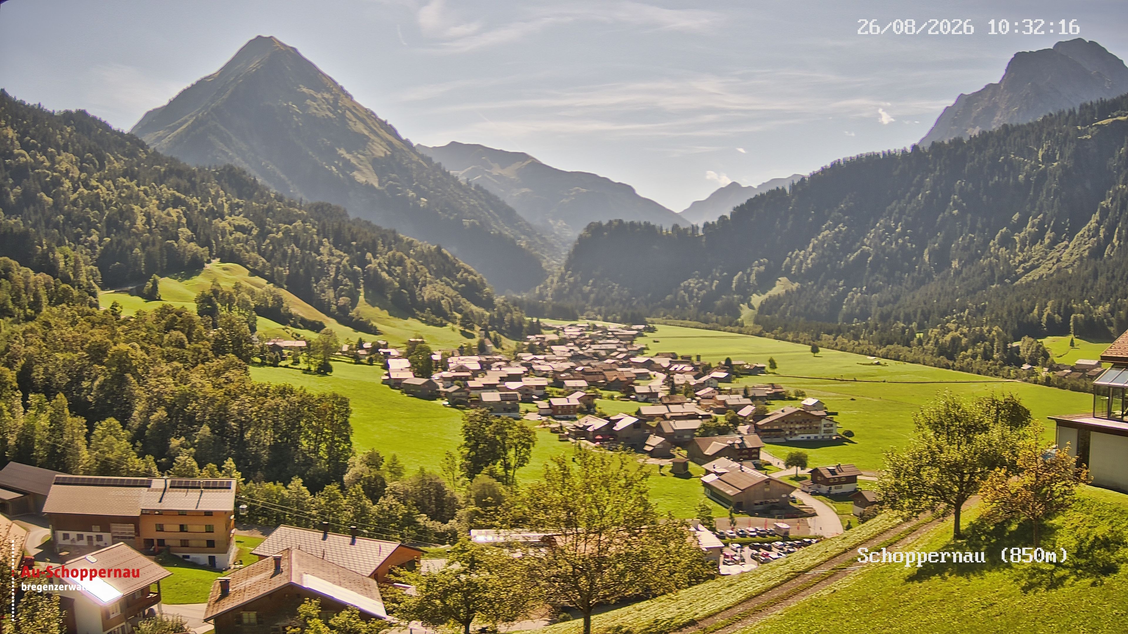 Archiv Foto Webcam Schoppernau im Bregenzerwald