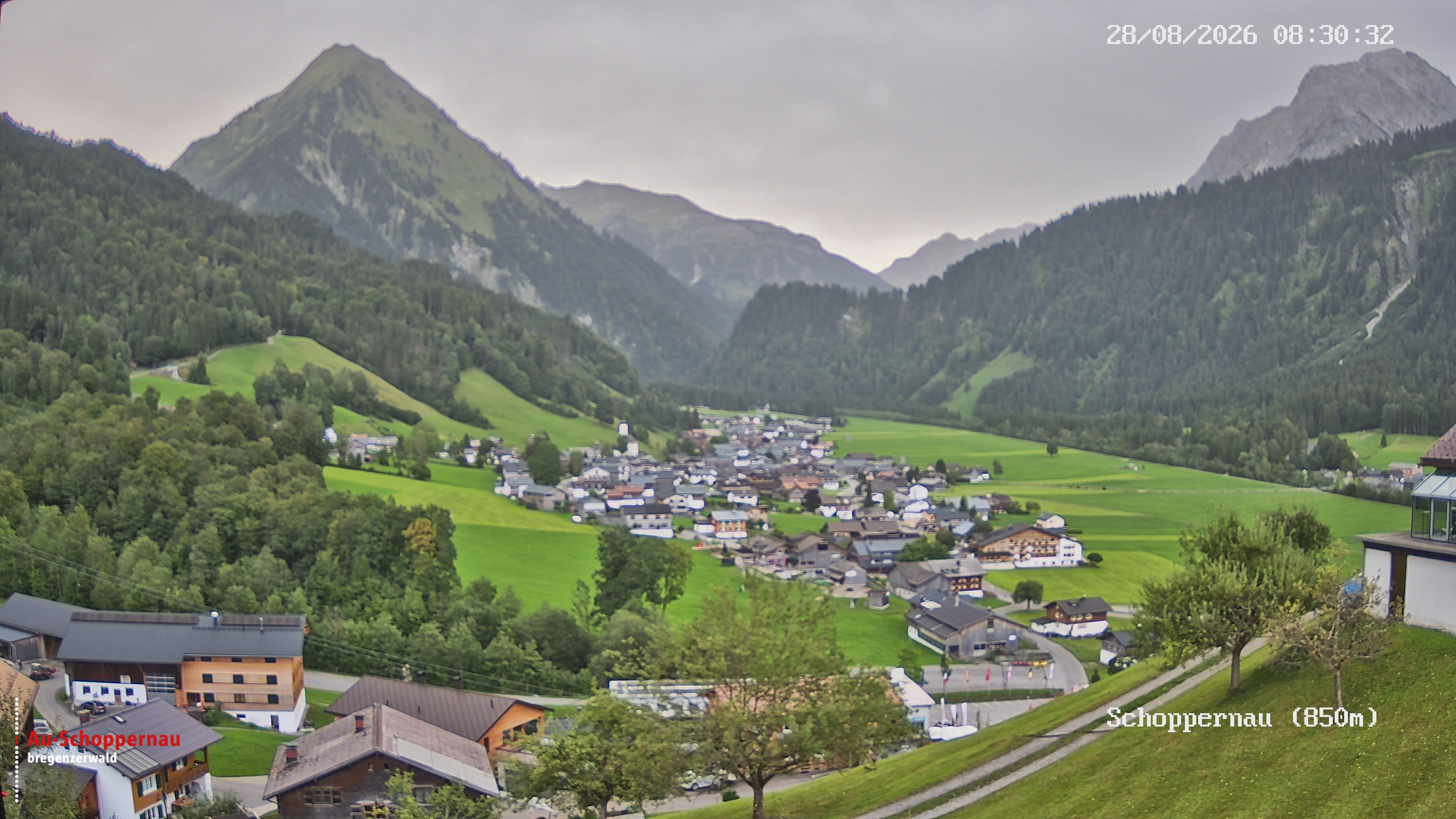 Archiv Foto Webcam Schoppernau im Bregenzerwald