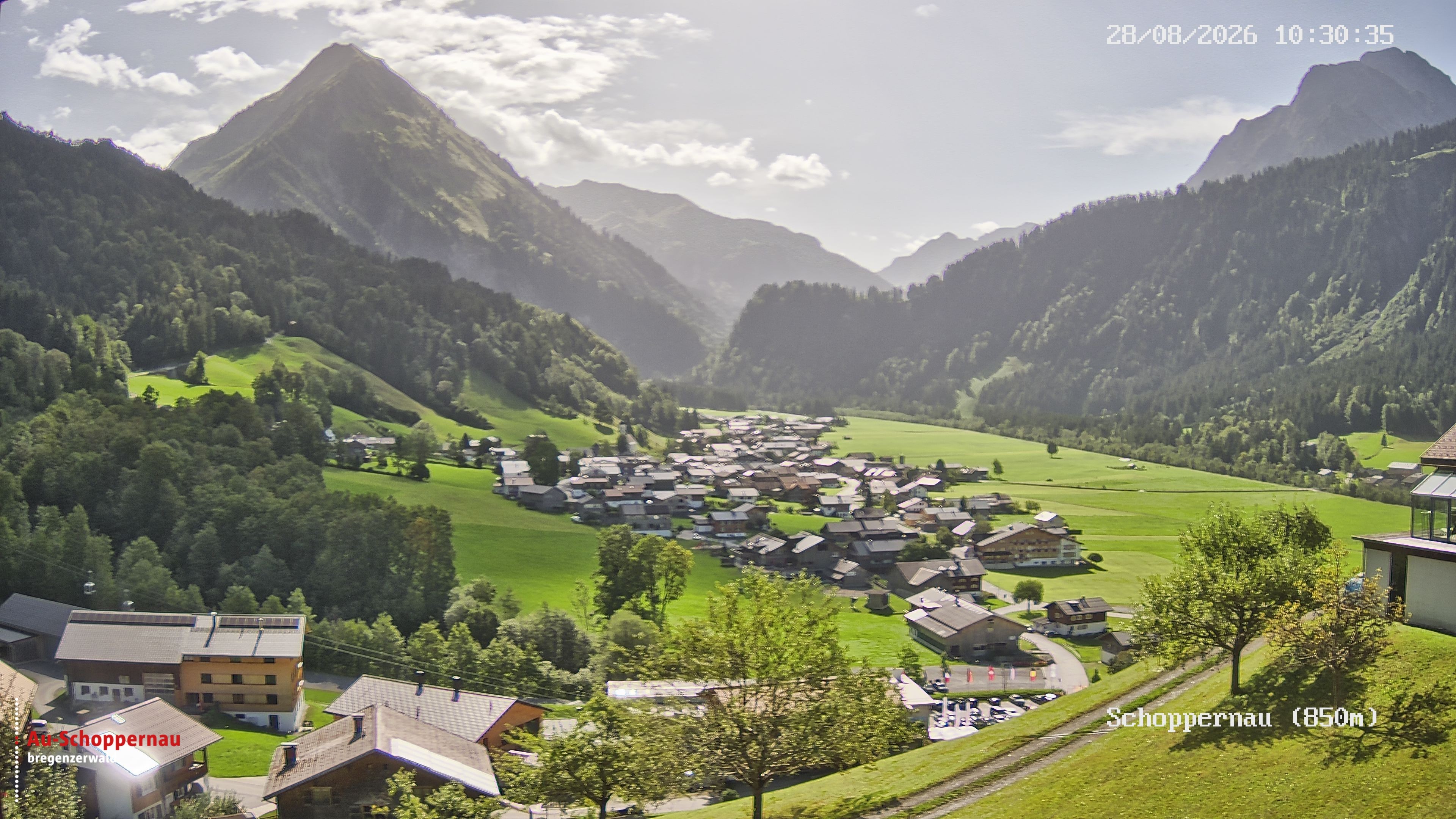 Archiv Foto Webcam Schoppernau im Bregenzerwald