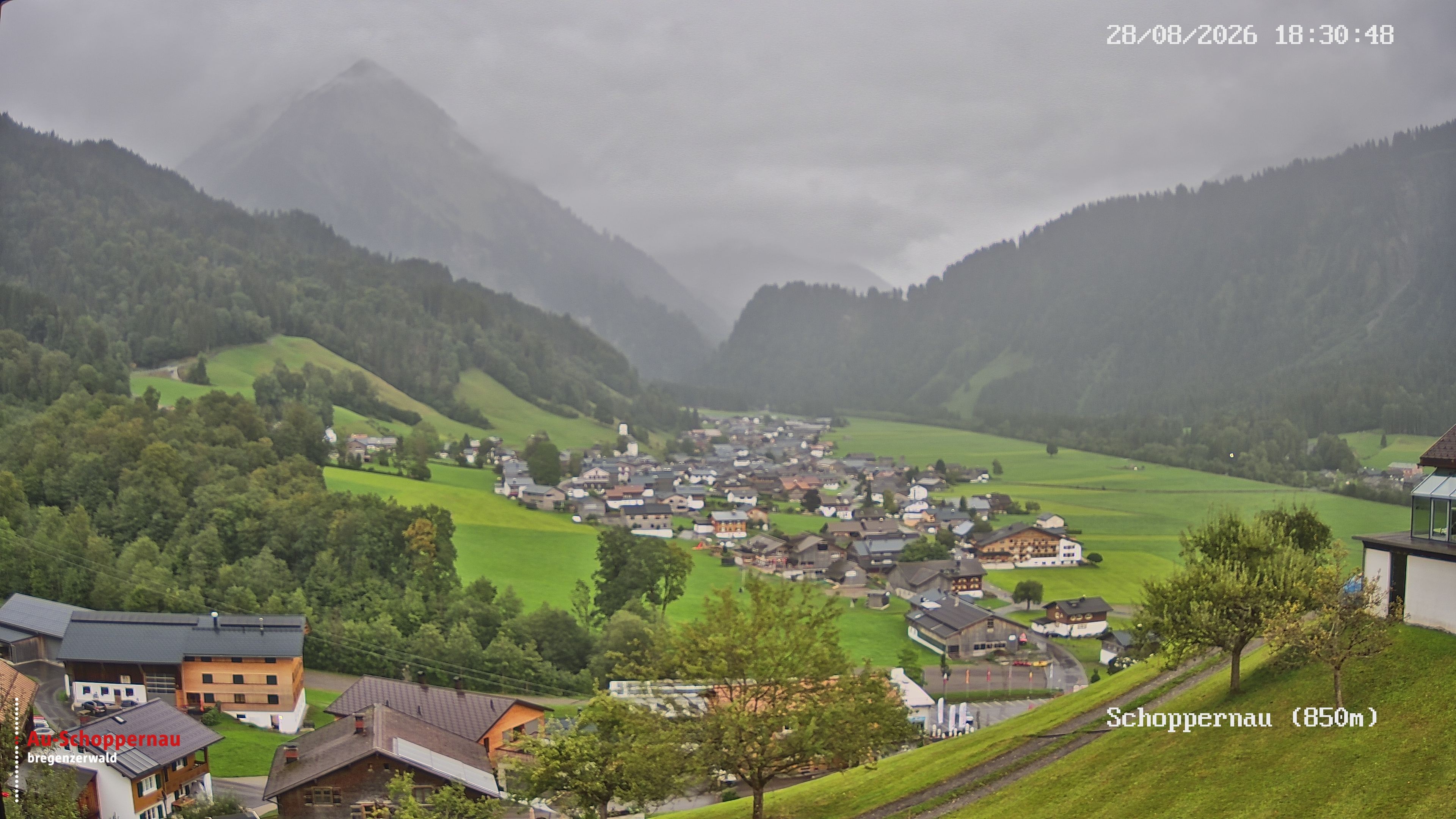 Archiv Foto Webcam Schoppernau im Bregenzerwald