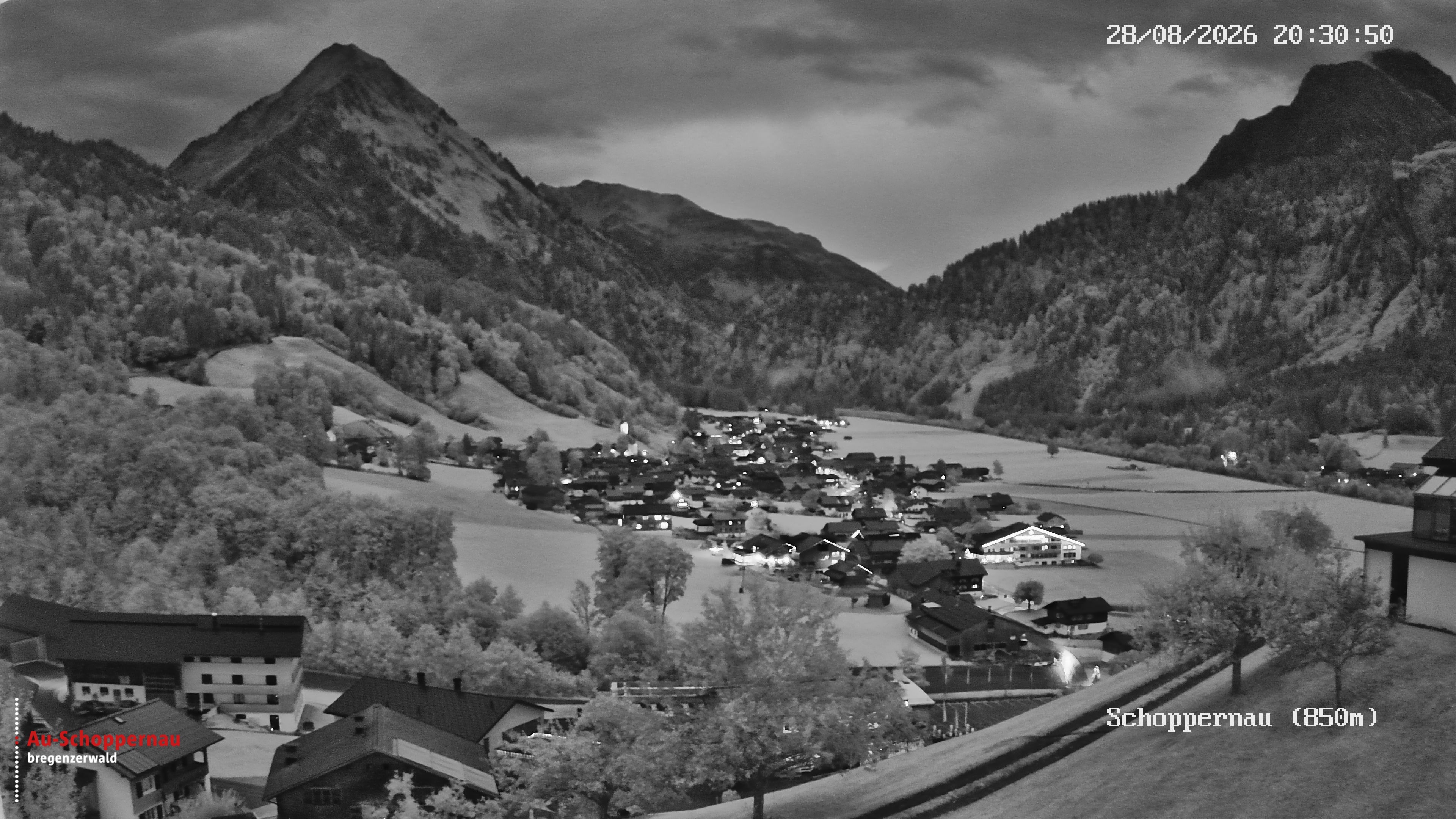 Archiv Foto Webcam Schoppernau im Bregenzerwald