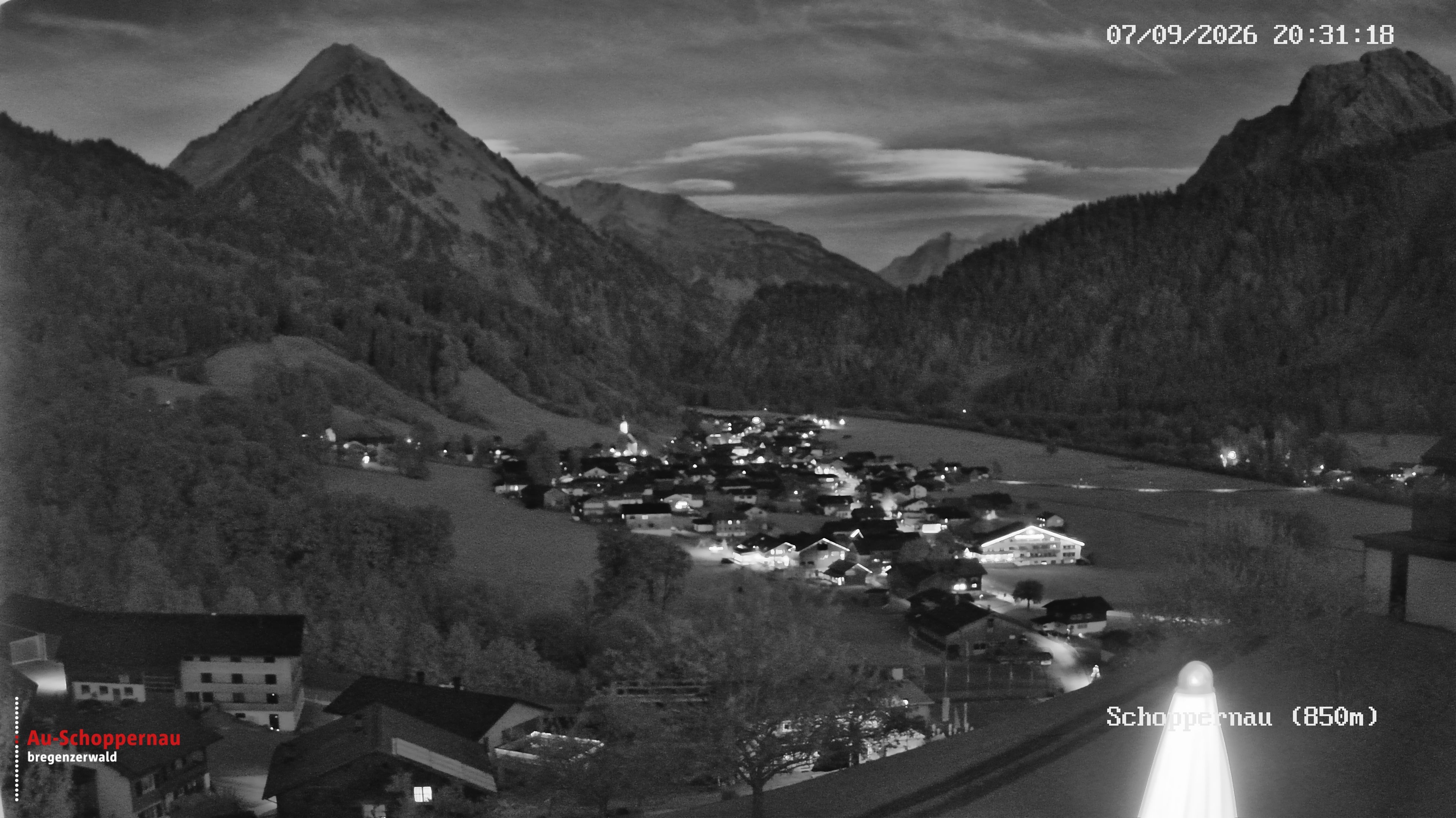 Archiv Foto Webcam Schoppernau im Bregenzerwald