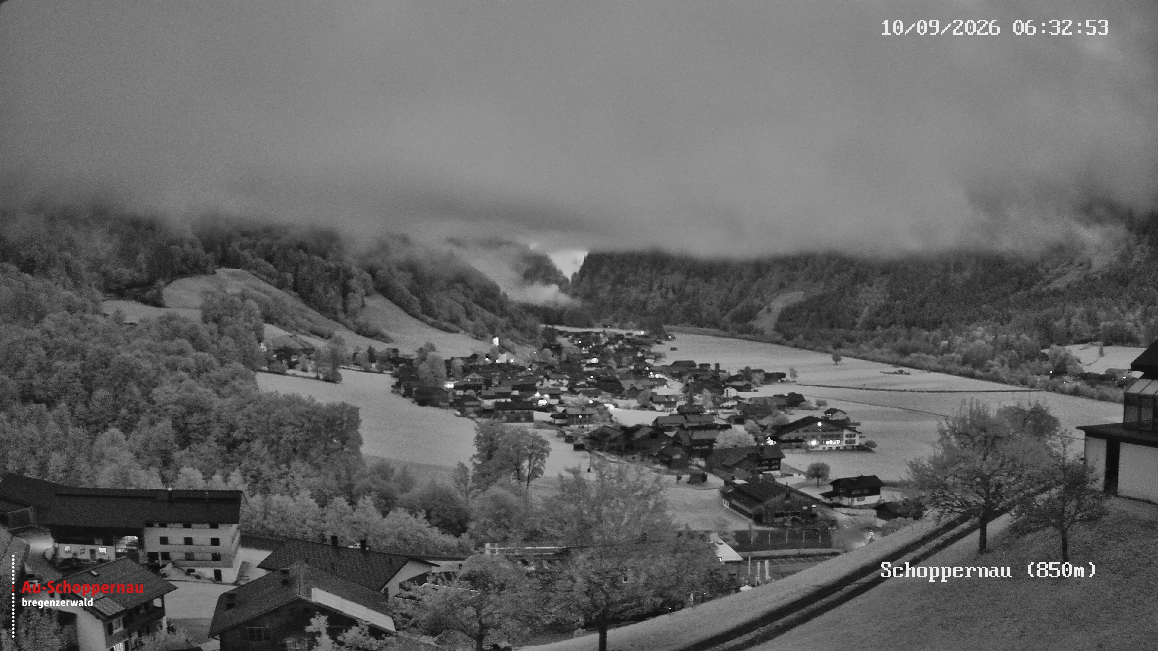 Archived image Webcam Schoppernau in the Bregenzerwald