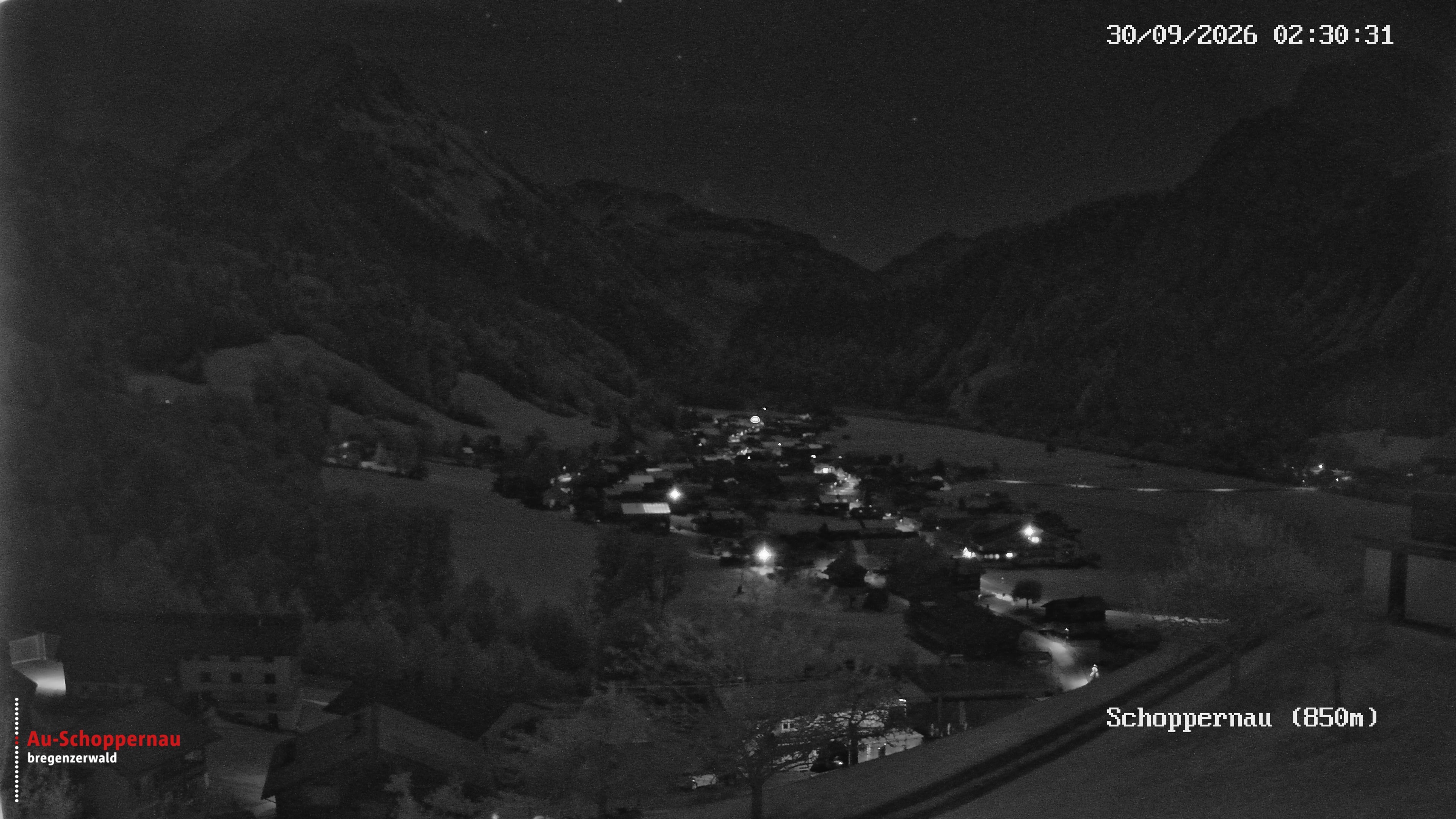 Archiv Foto Webcam Schoppernau im Bregenzerwald