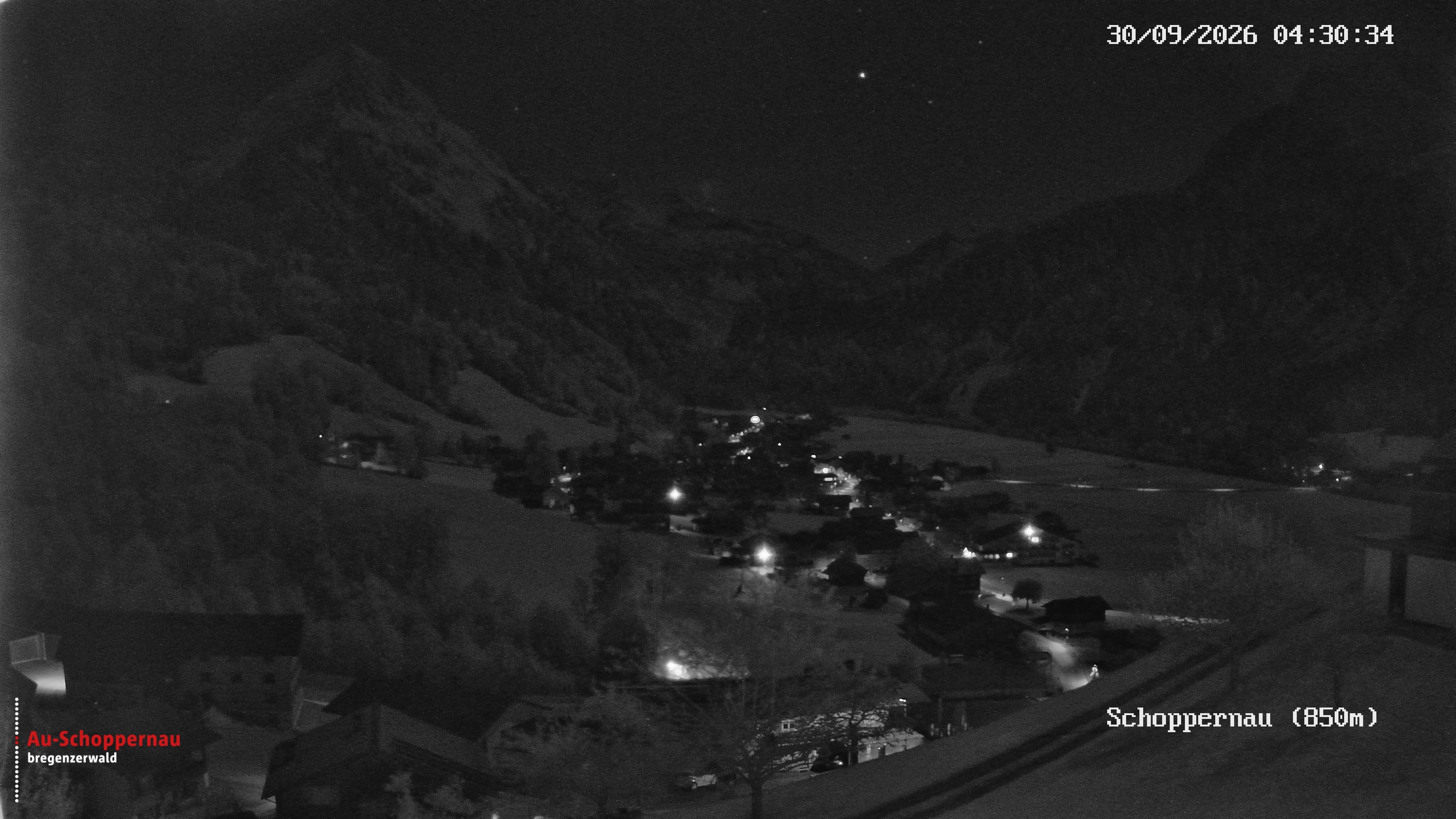 Archiv Foto Webcam Schoppernau im Bregenzerwald