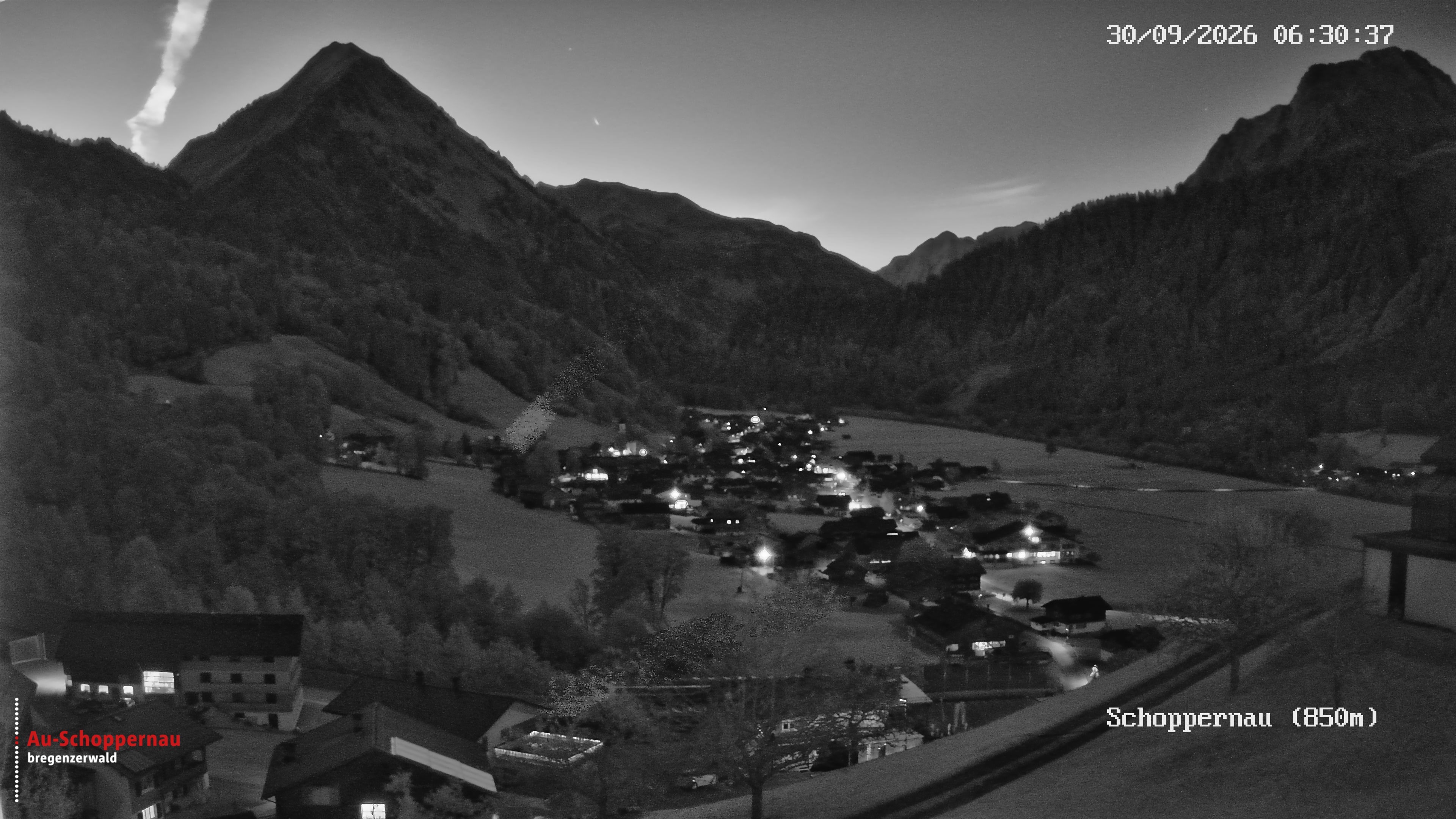 Archiv Foto Webcam Schoppernau im Bregenzerwald