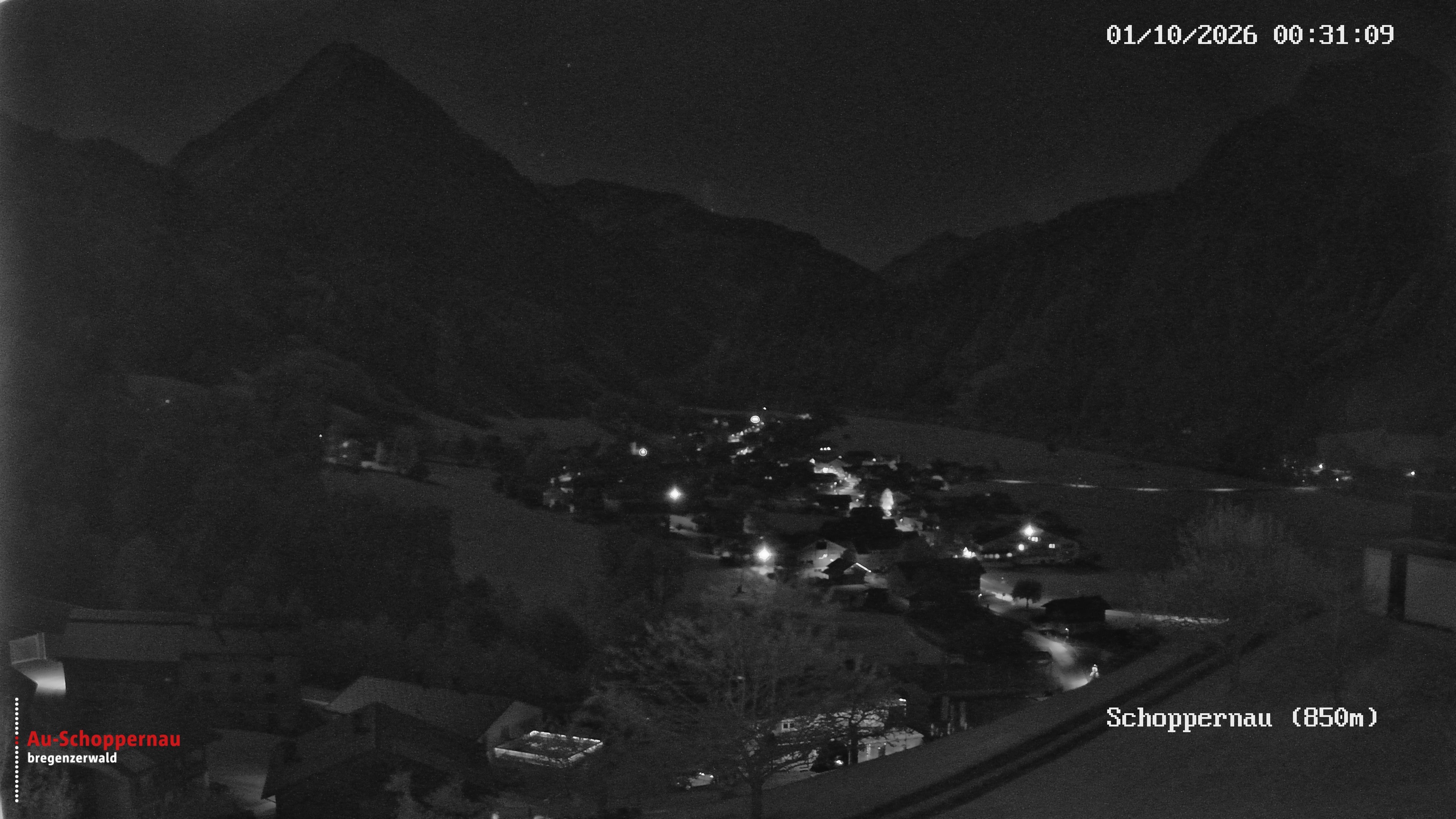 Archiv Foto Webcam Schoppernau im Bregenzerwald