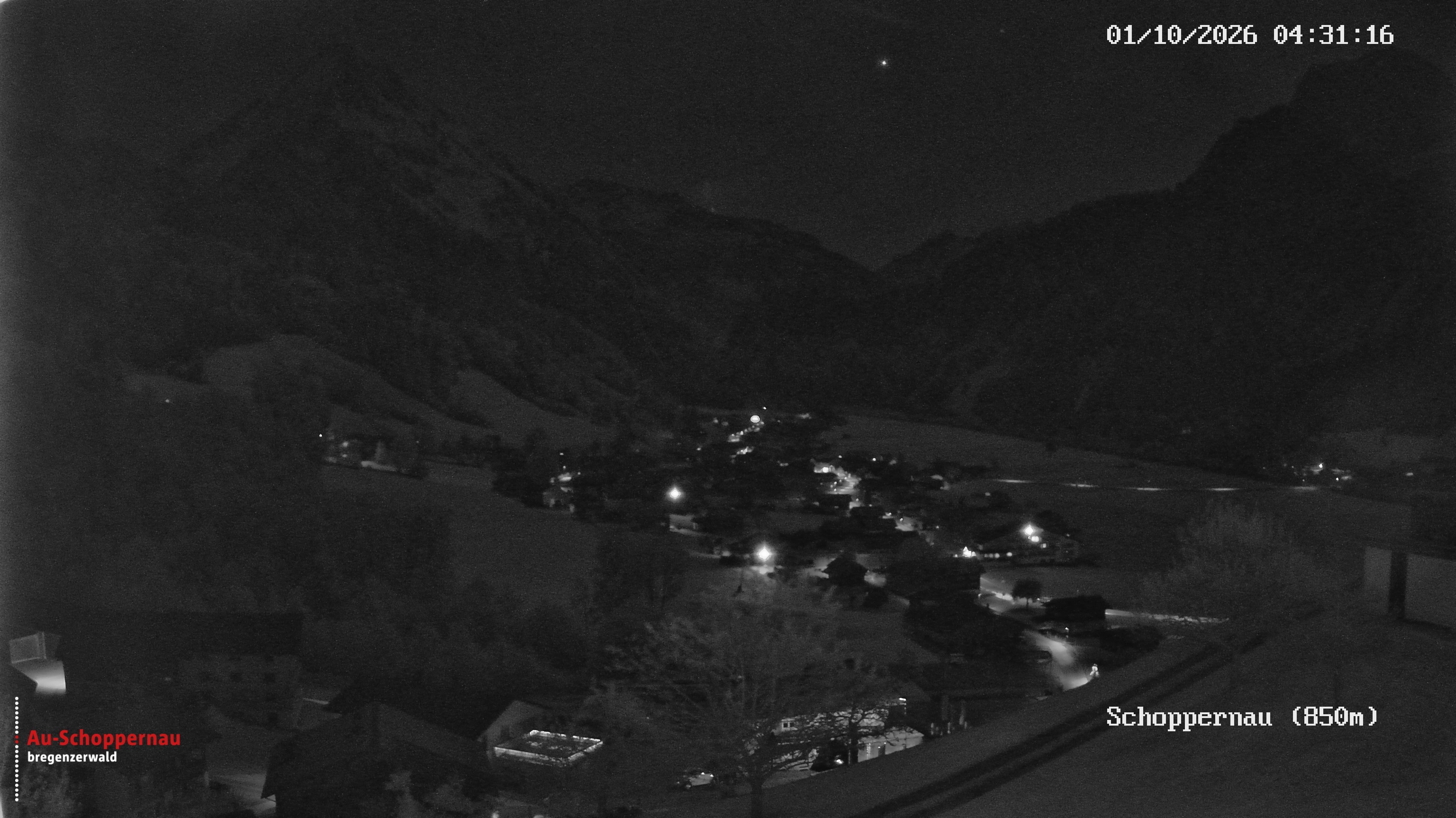 Archiv Foto Webcam Schoppernau im Bregenzerwald
