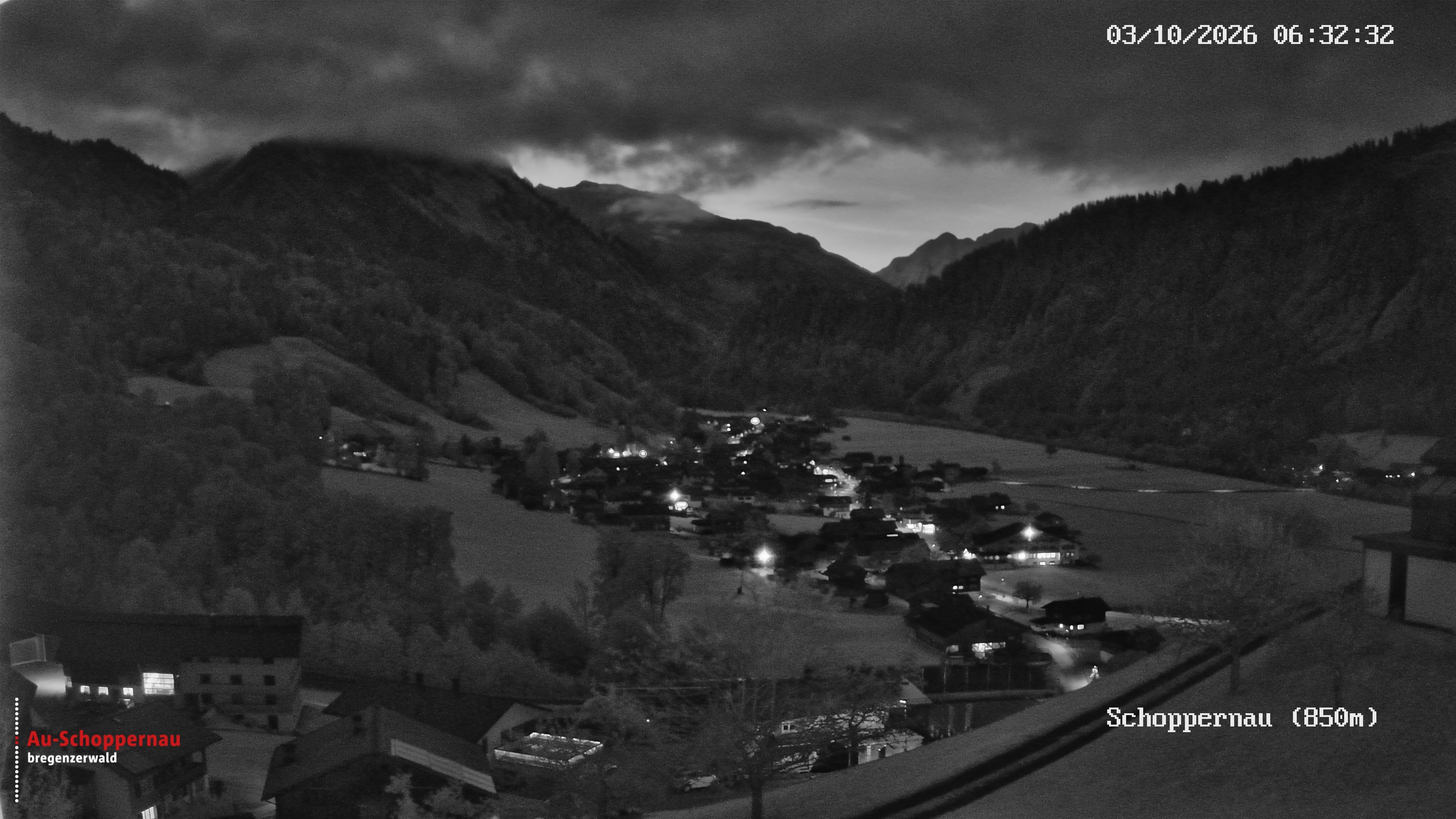 Archiv Foto Webcam Schoppernau im Bregenzerwald