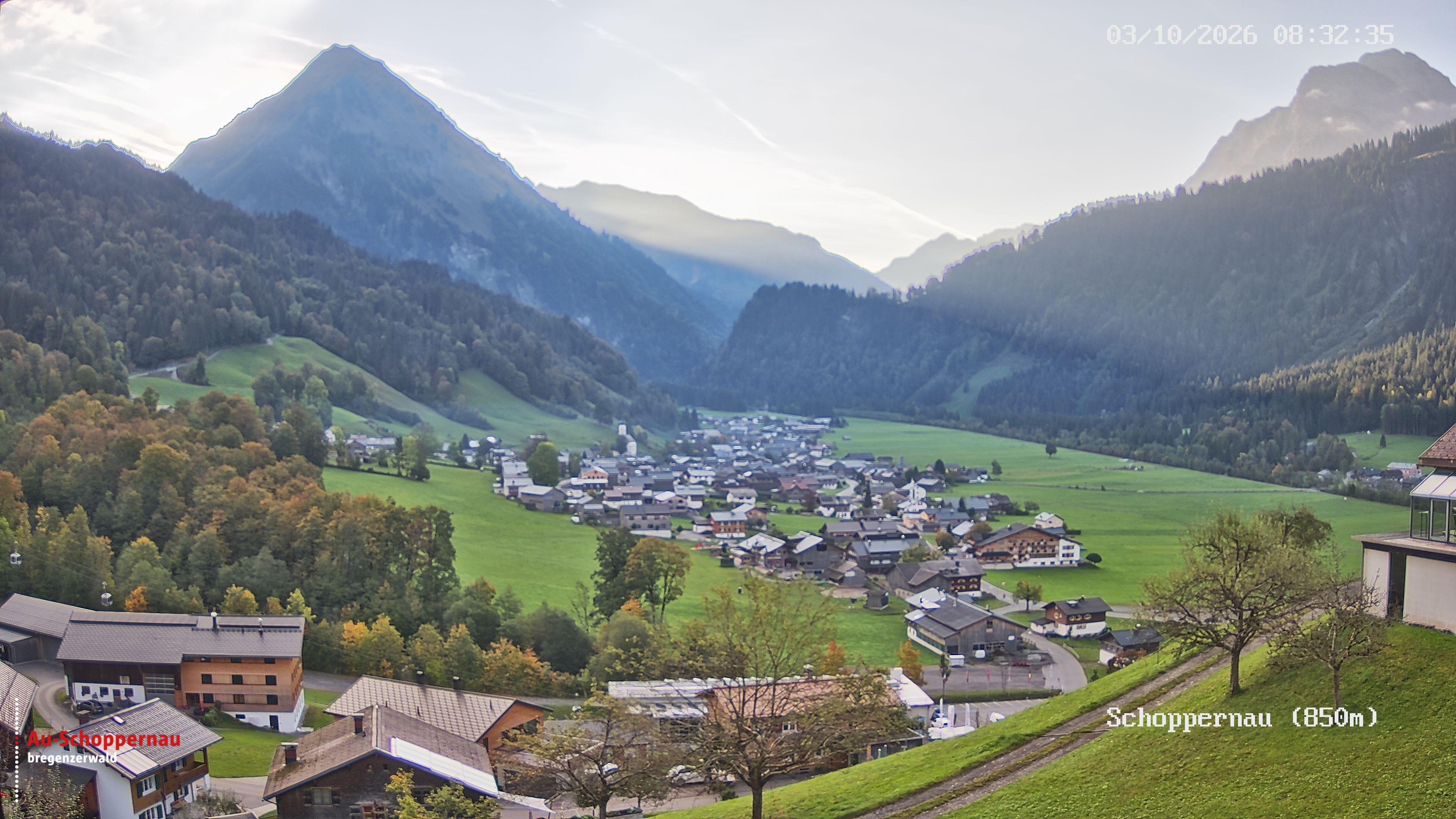 Archiv Foto Webcam Schoppernau im Bregenzerwald