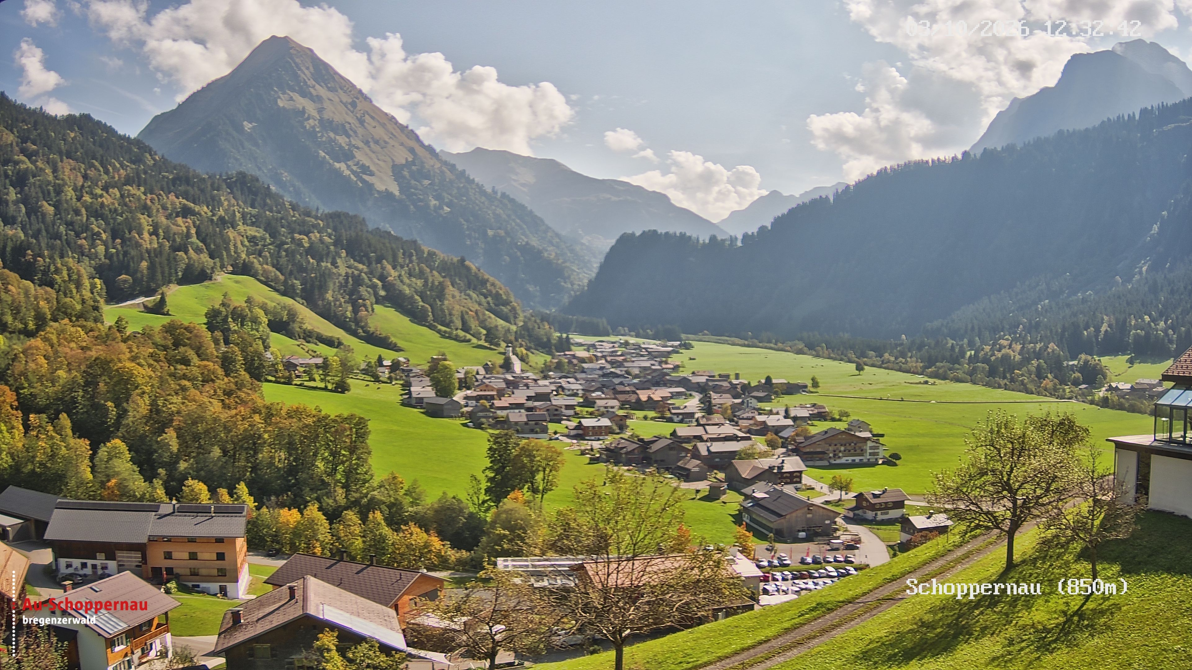 Archiv Foto Webcam Schoppernau im Bregenzerwald