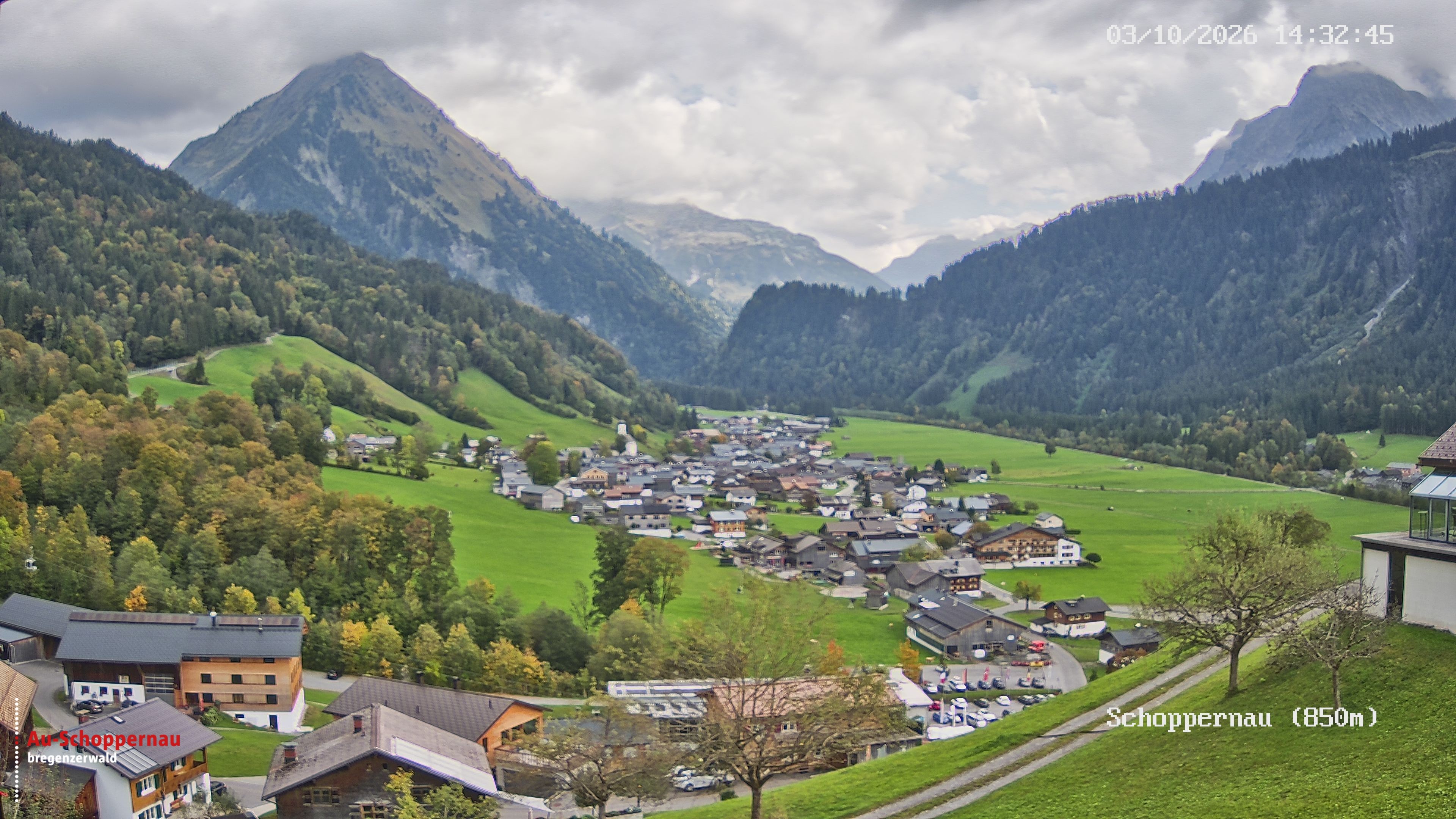 Archiv Foto Webcam Schoppernau im Bregenzerwald