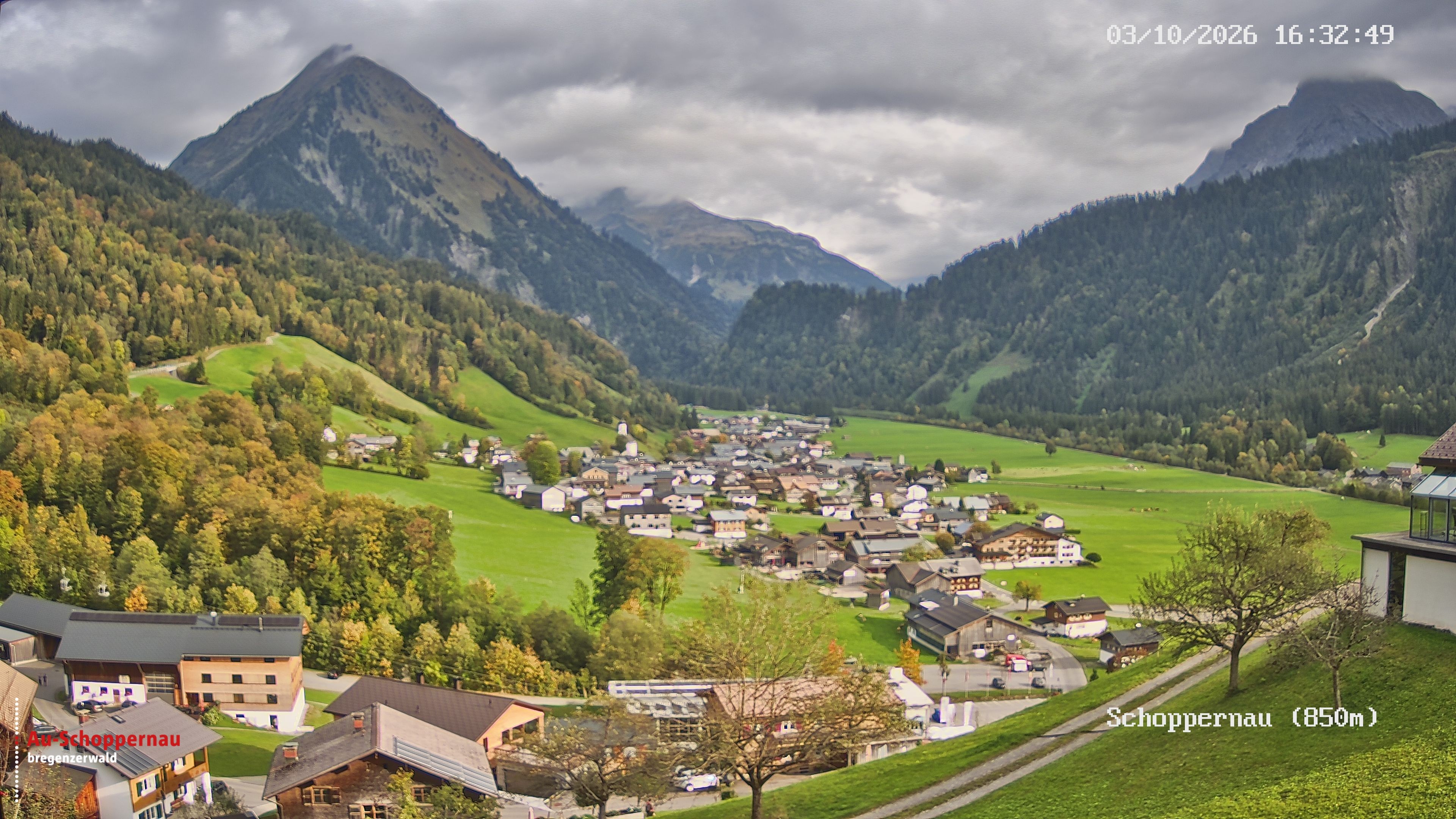 Archiv Foto Webcam Schoppernau im Bregenzerwald