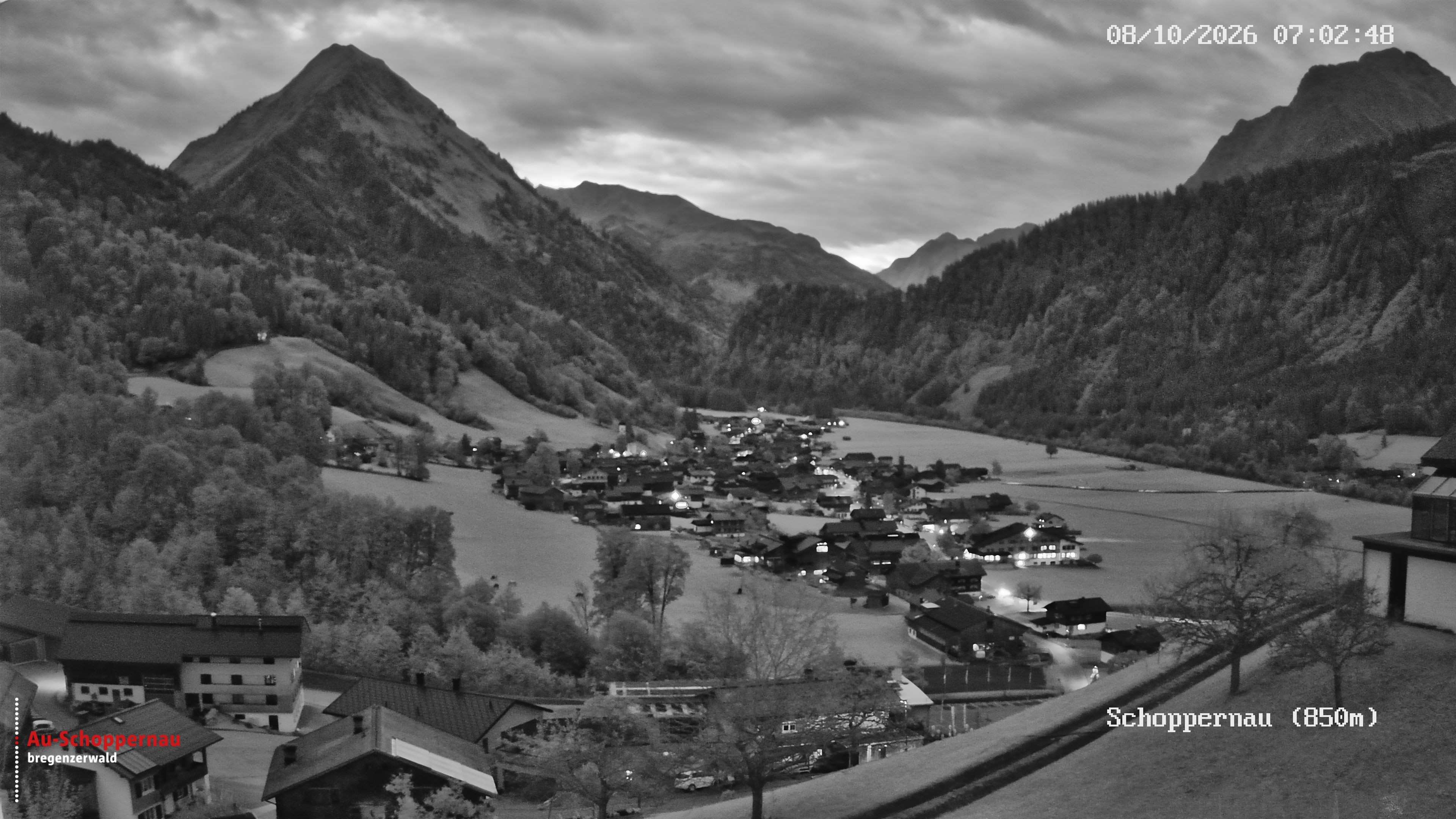 Archiv Foto Webcam Schoppernau im Bregenzerwald