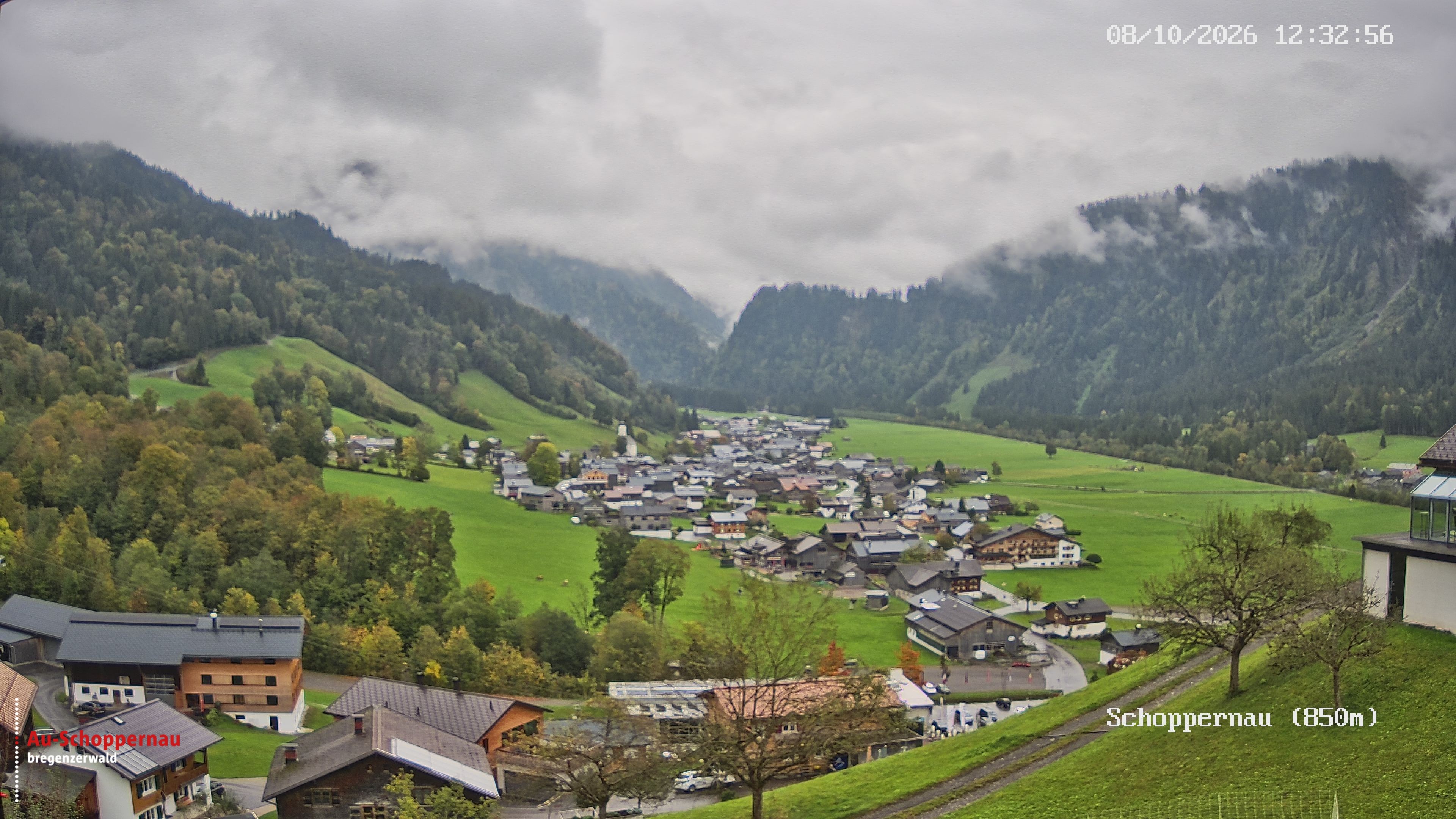 Archiv Foto Webcam Schoppernau im Bregenzerwald