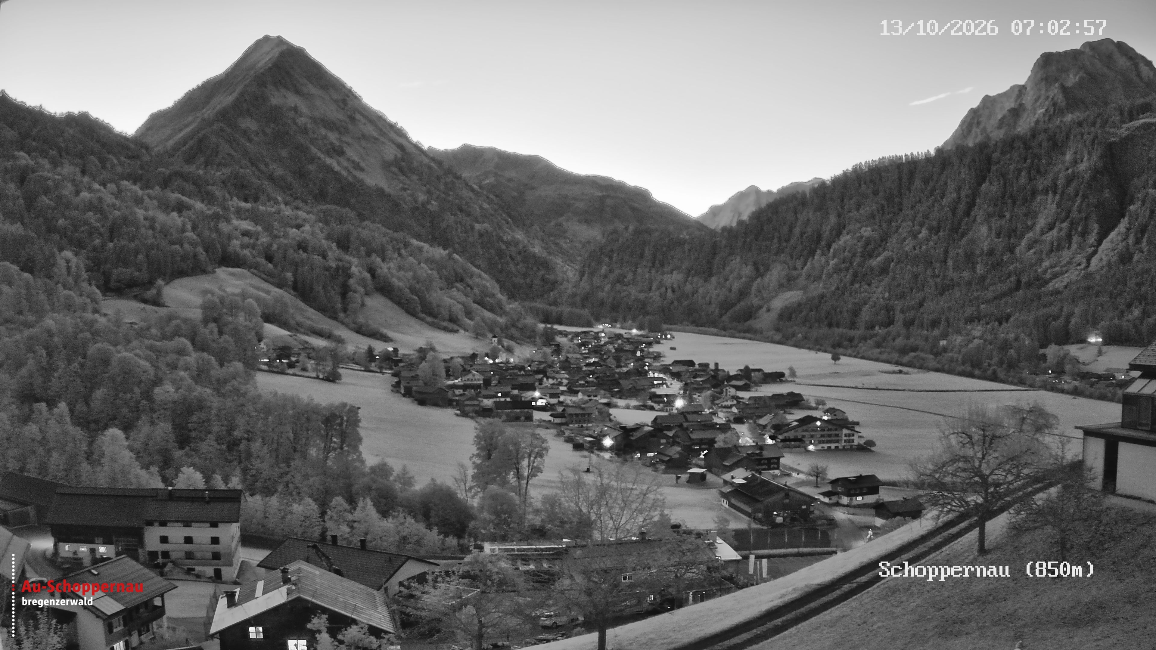 Archiv Foto Webcam Schoppernau im Bregenzerwald