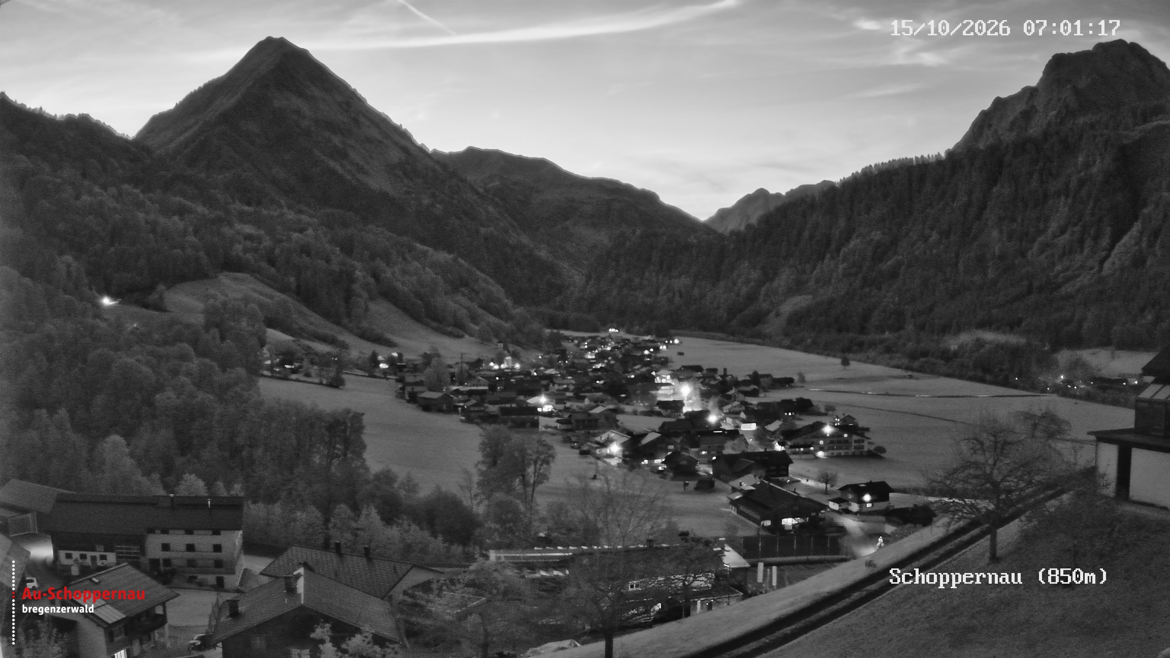 Archiv Foto Webcam Schoppernau im Bregenzerwald