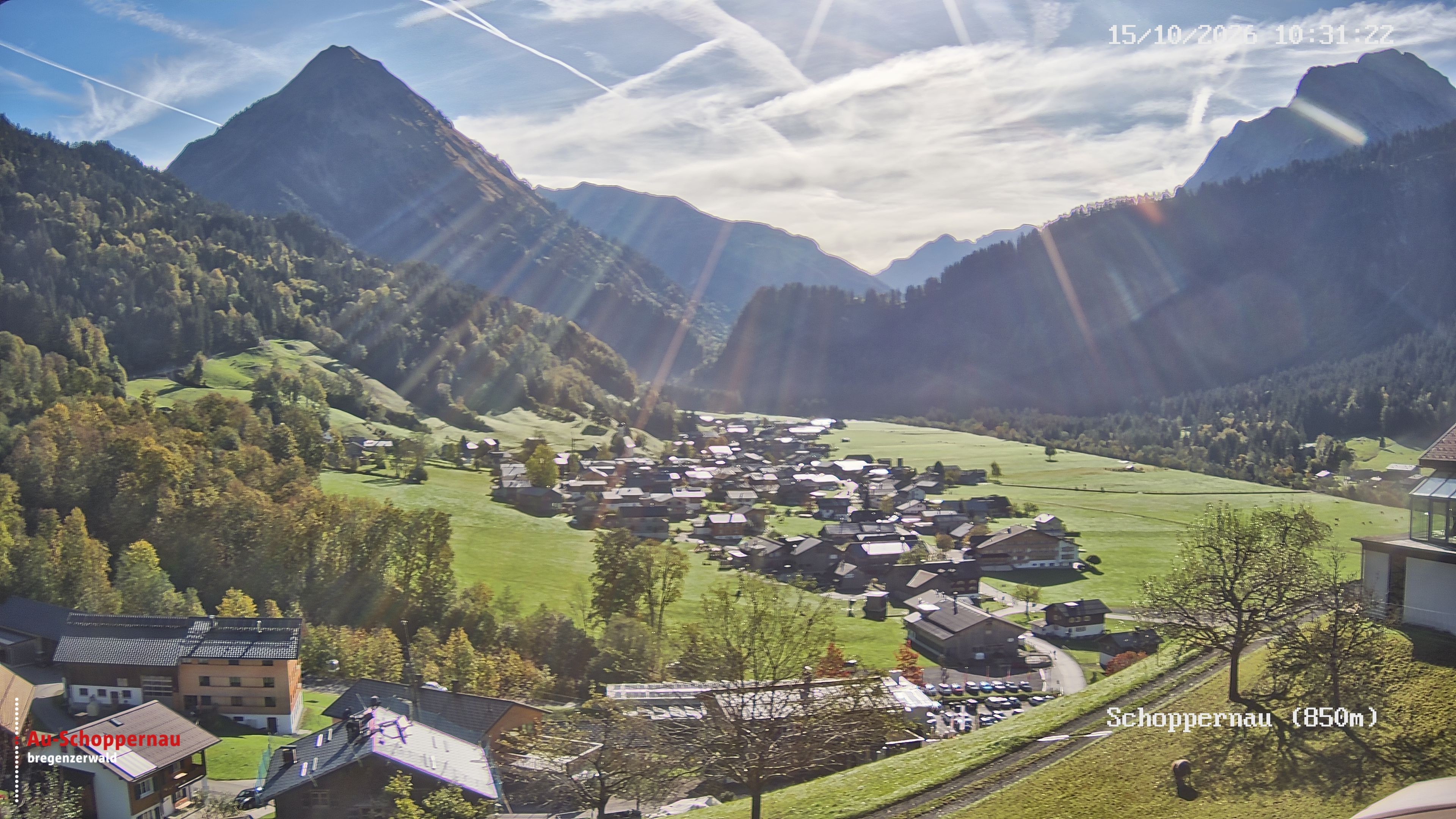 Archiv Foto Webcam Schoppernau im Bregenzerwald