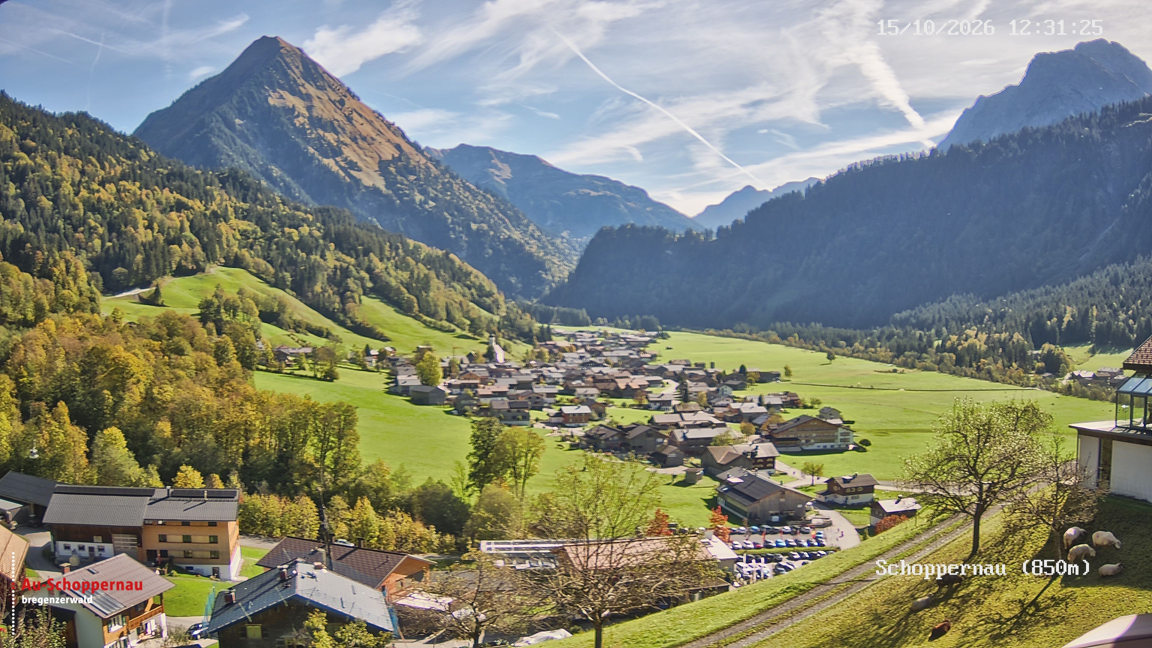Archiv Foto Webcam Schoppernau im Bregenzerwald