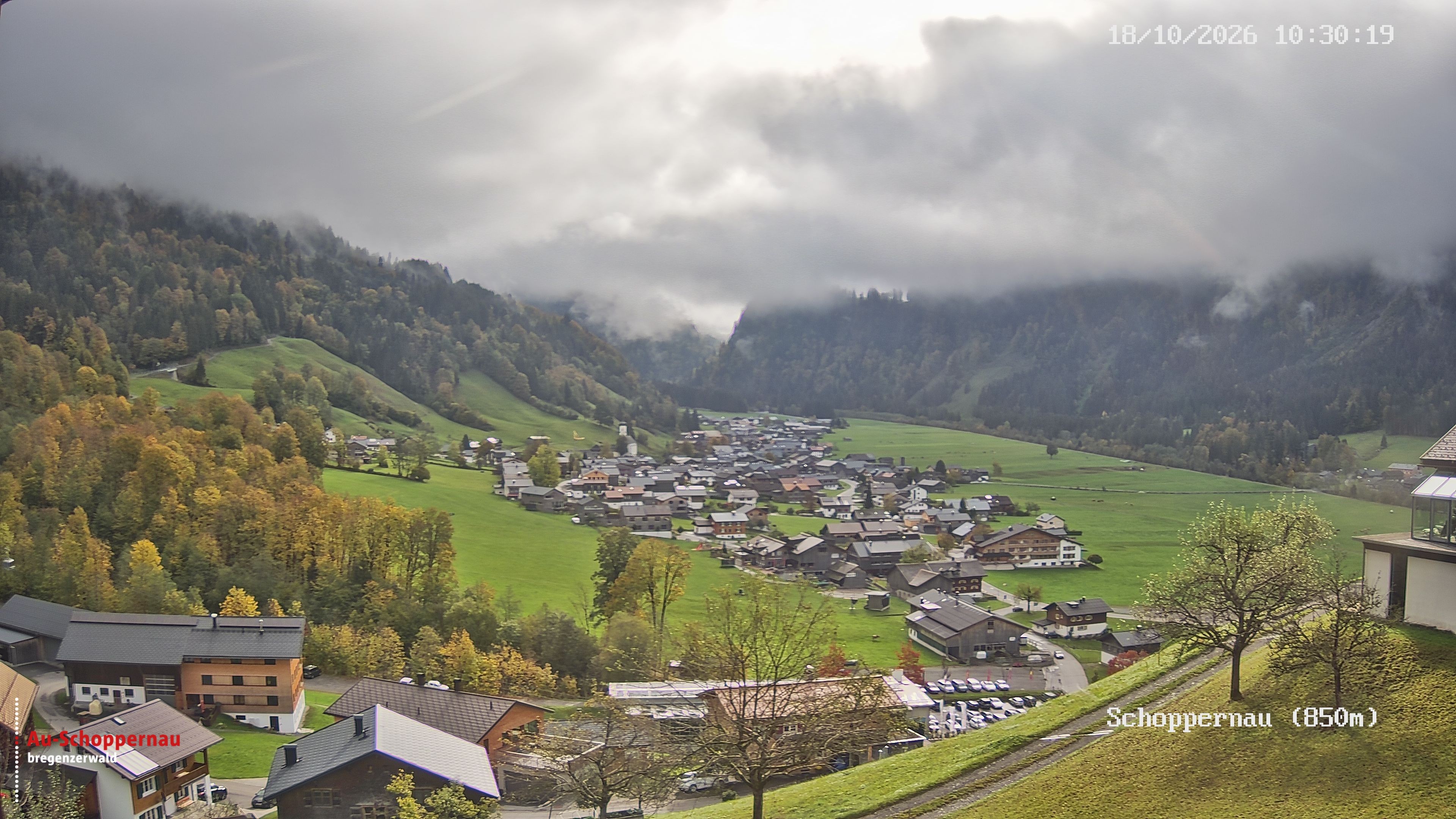 Archiv Foto Webcam Schoppernau im Bregenzerwald