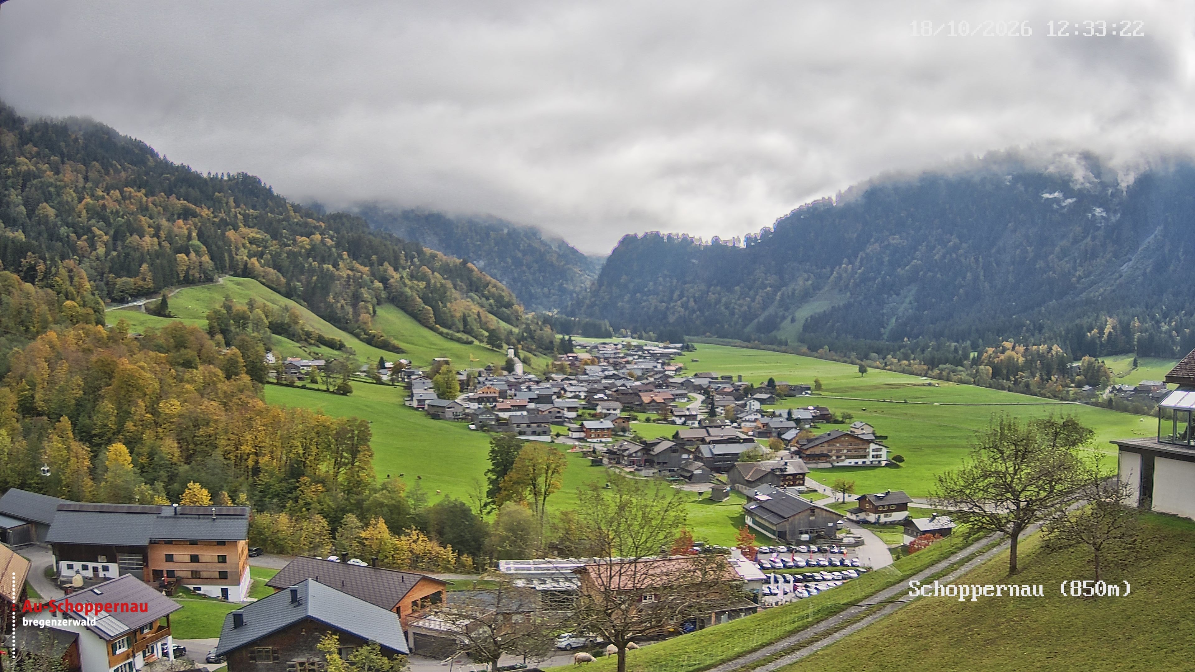 Archiv Foto Webcam Schoppernau im Bregenzerwald