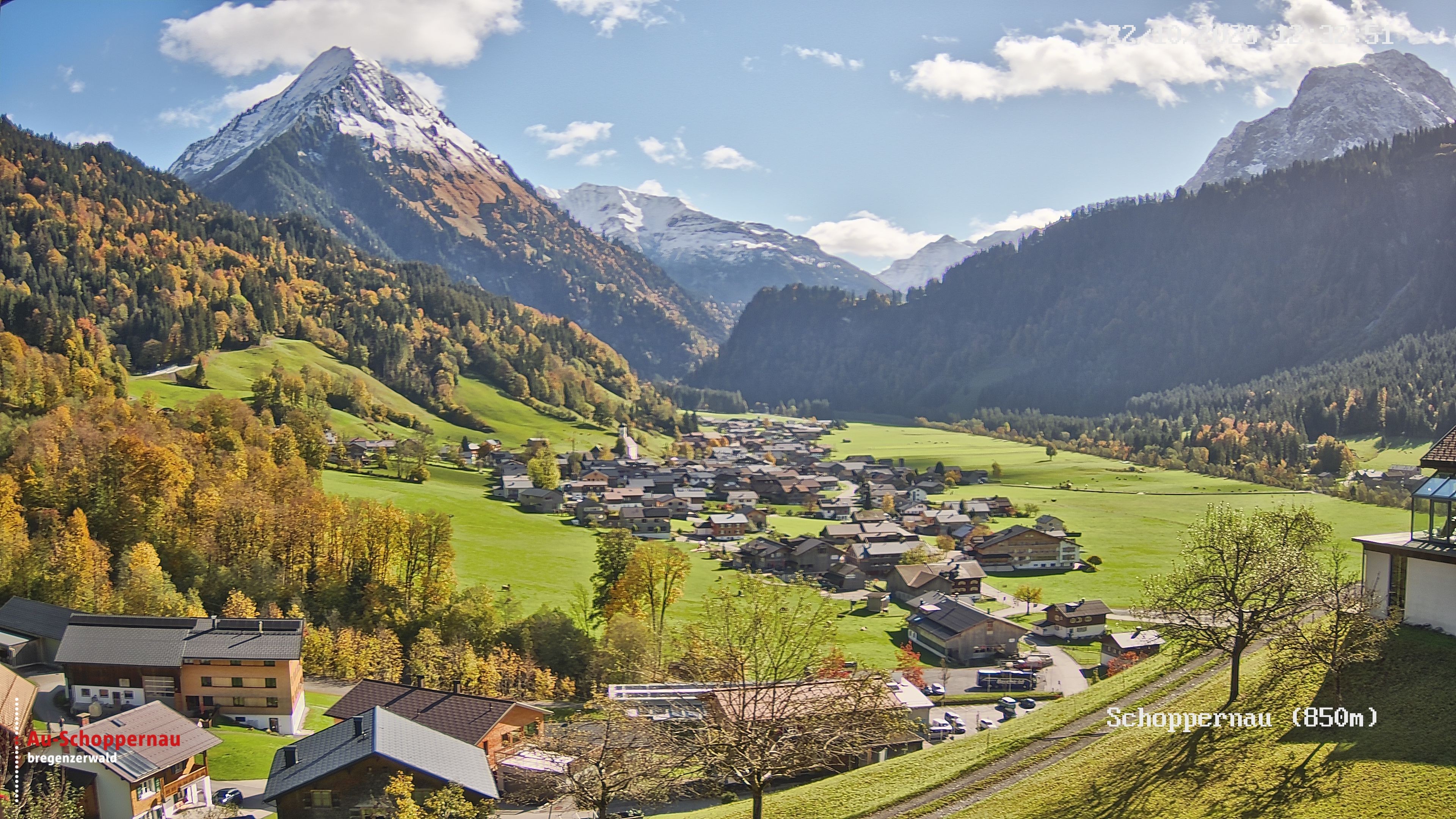 Archiv Foto Webcam Schoppernau im Bregenzerwald