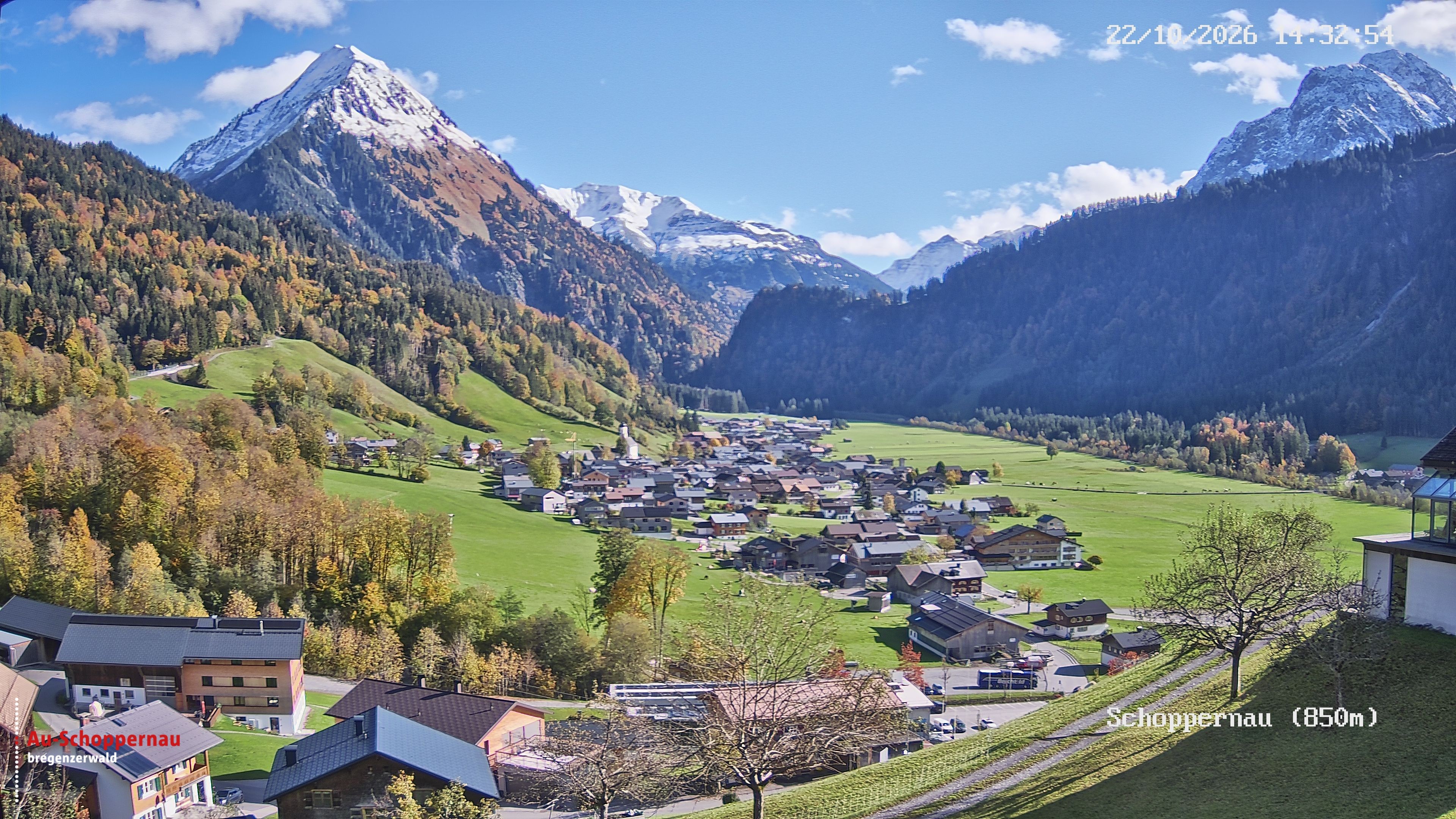 Archiv Foto Webcam Schoppernau im Bregenzerwald