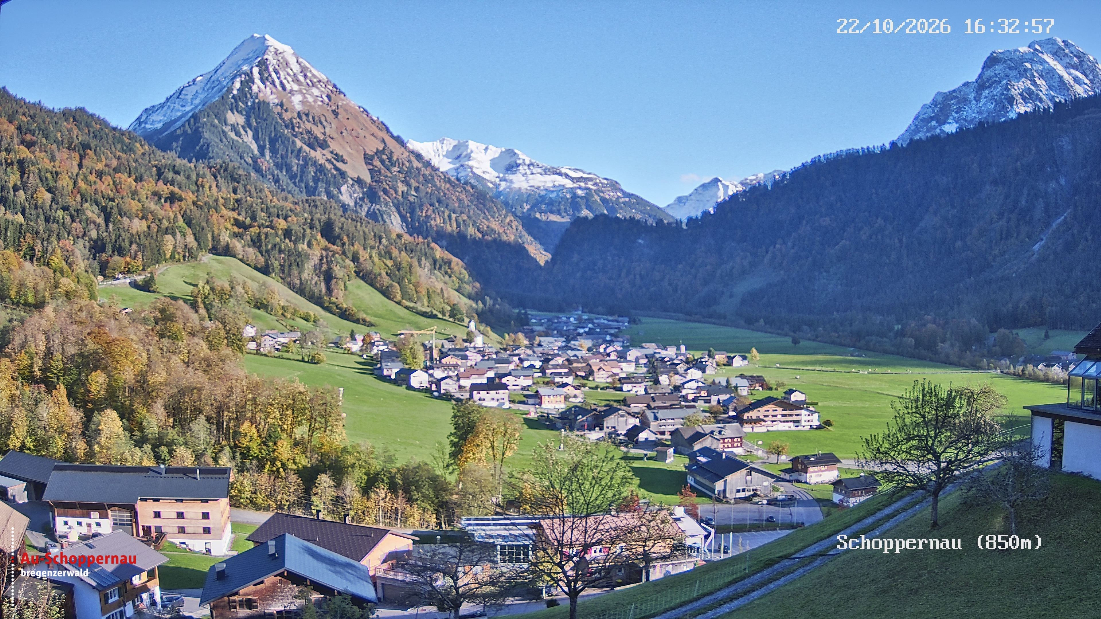Archiv Foto Webcam Schoppernau im Bregenzerwald