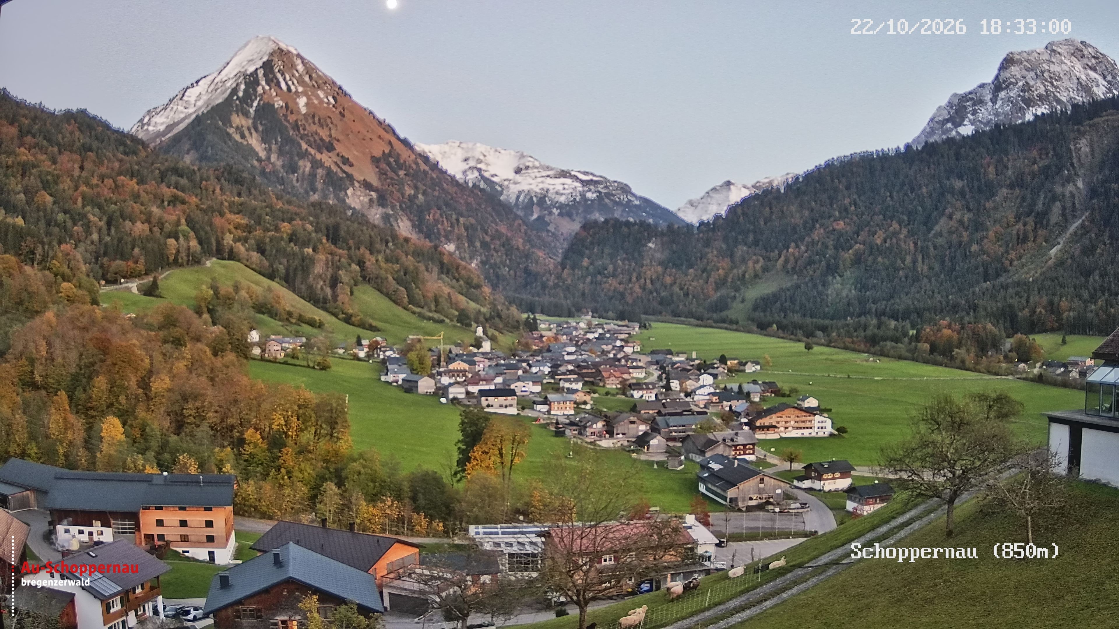 Archiv Foto Webcam Schoppernau im Bregenzerwald