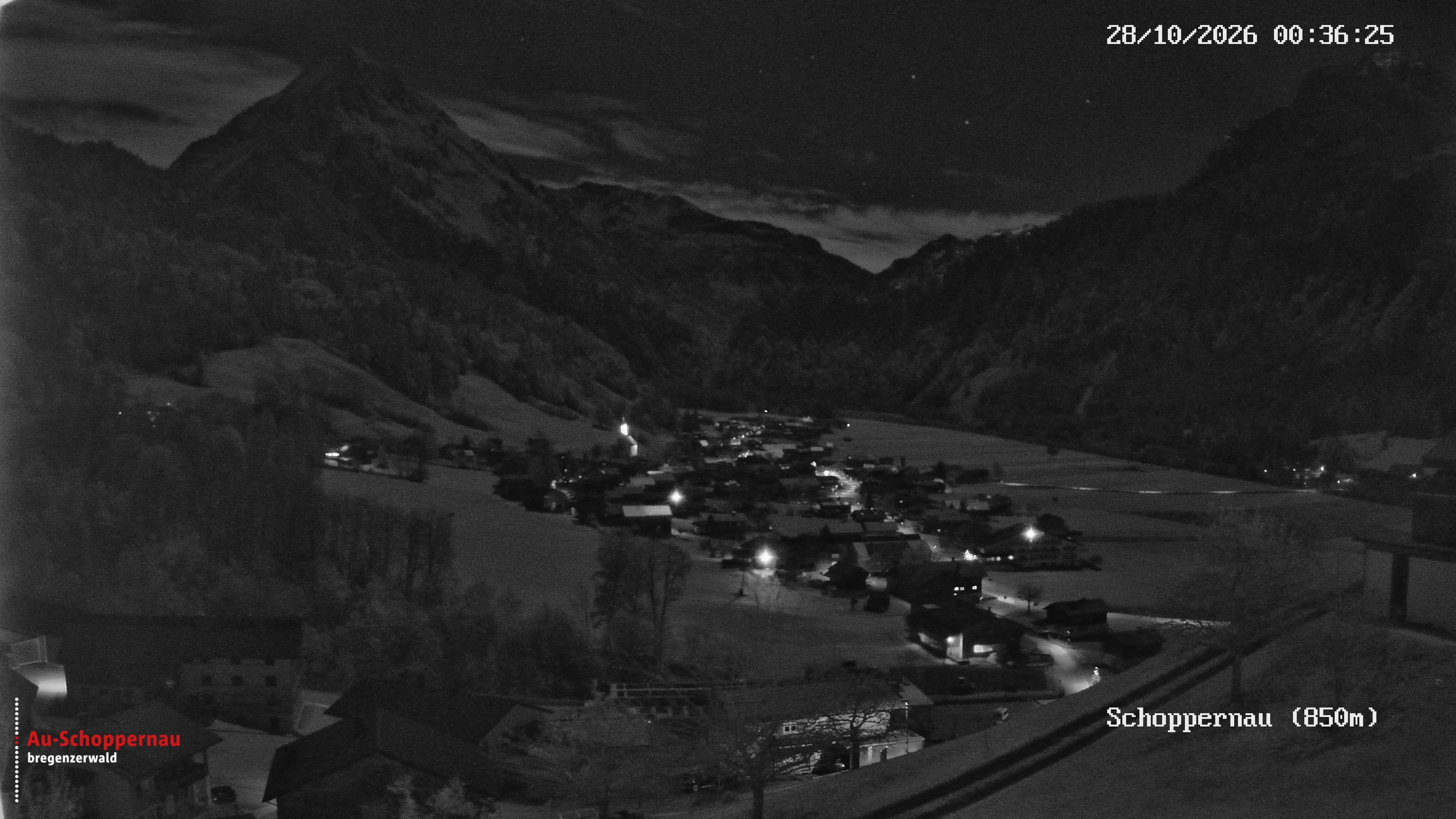 Archiv Foto Webcam Schoppernau im Bregenzerwald