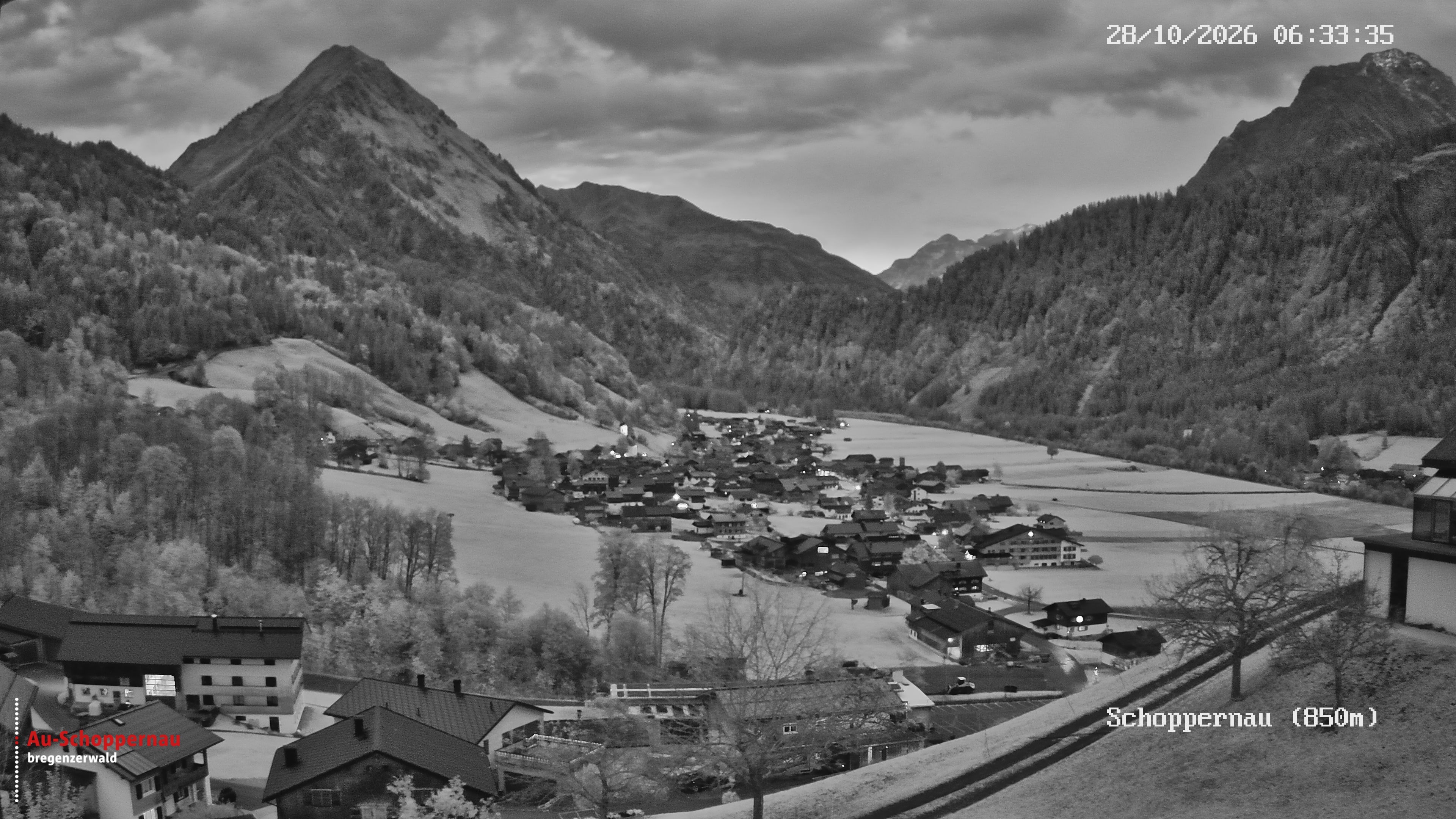 Archiv Foto Webcam Schoppernau im Bregenzerwald