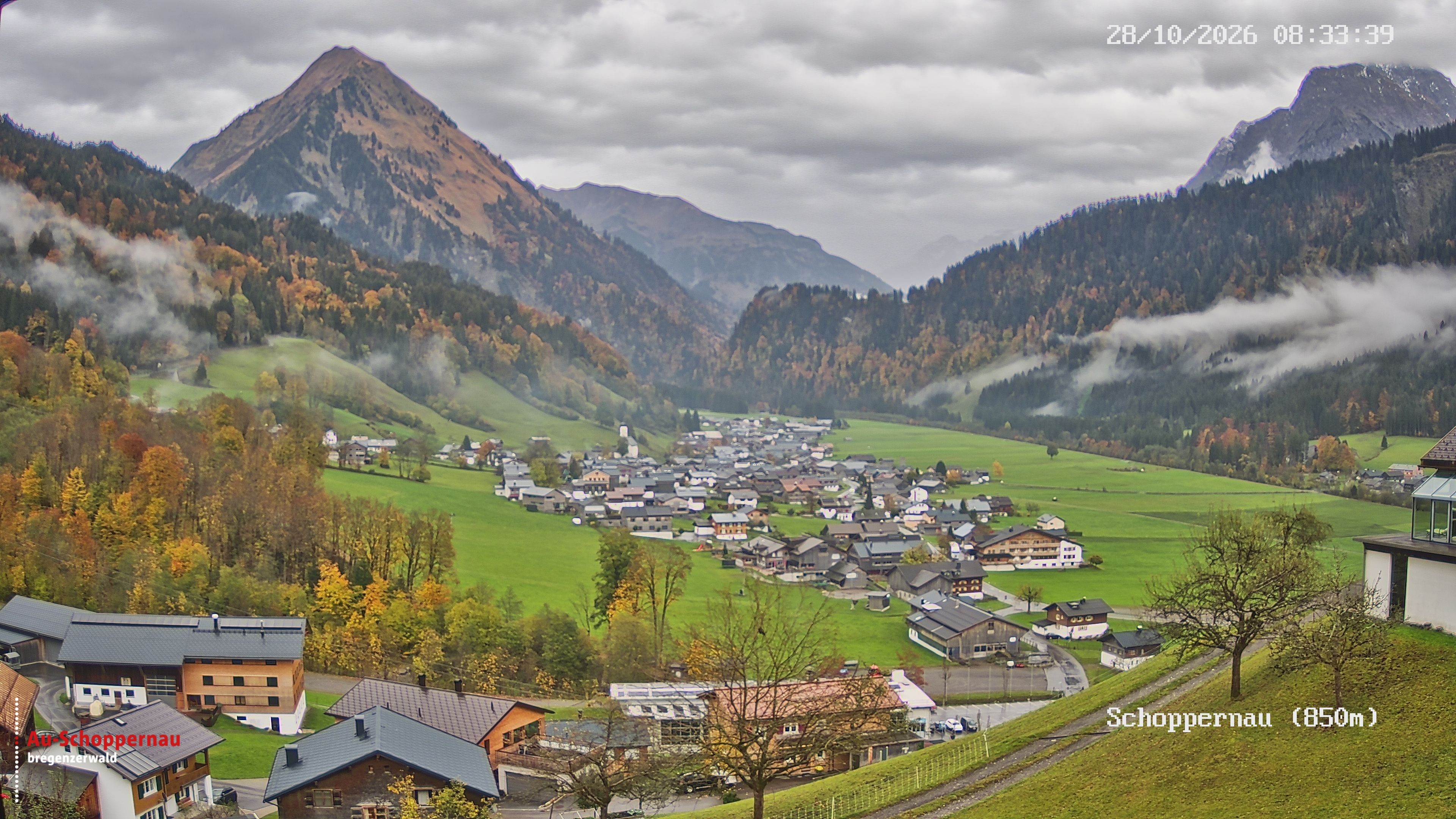 Archiv Foto Webcam Schoppernau im Bregenzerwald