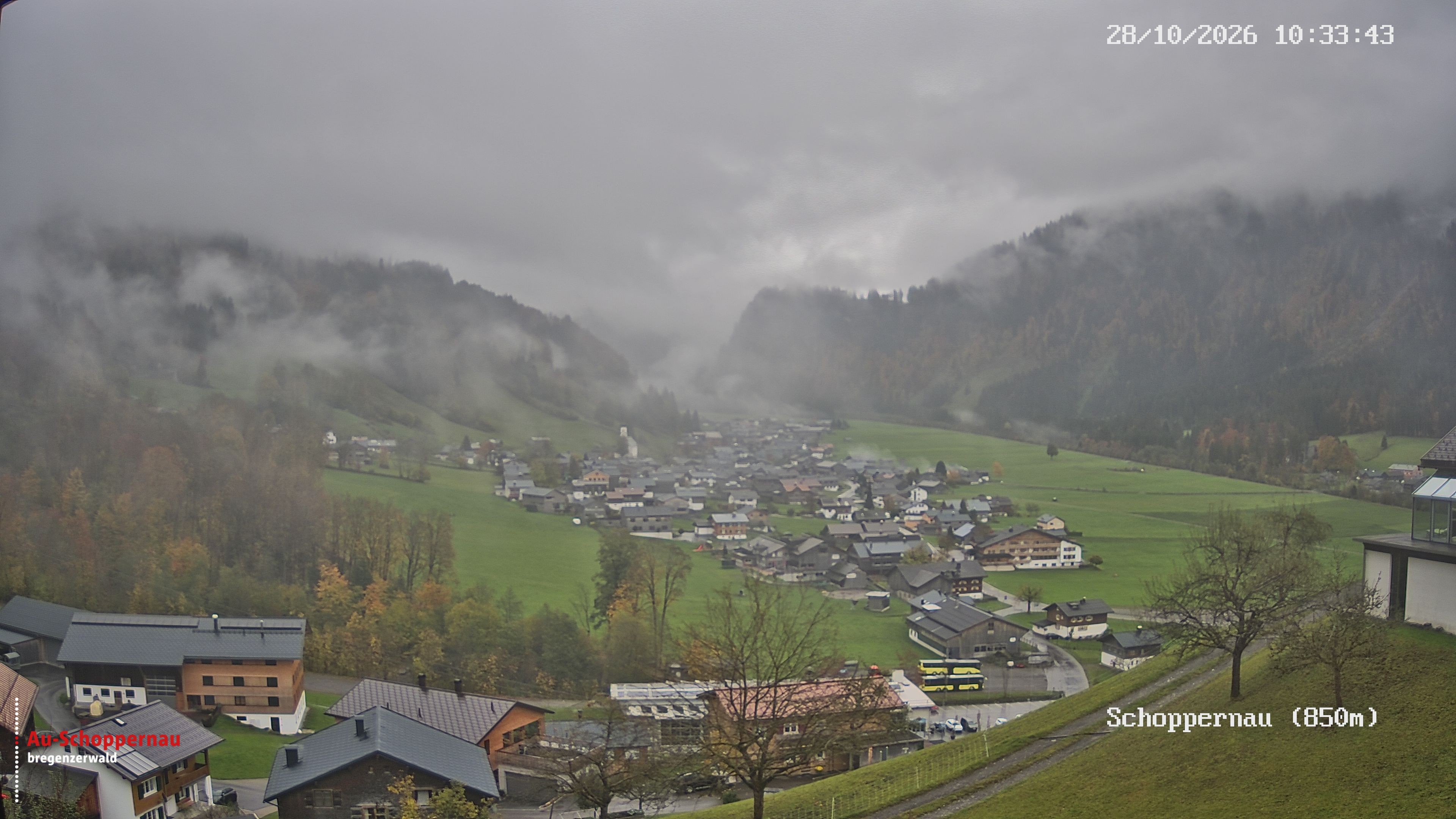 Archiv Foto Webcam Schoppernau im Bregenzerwald