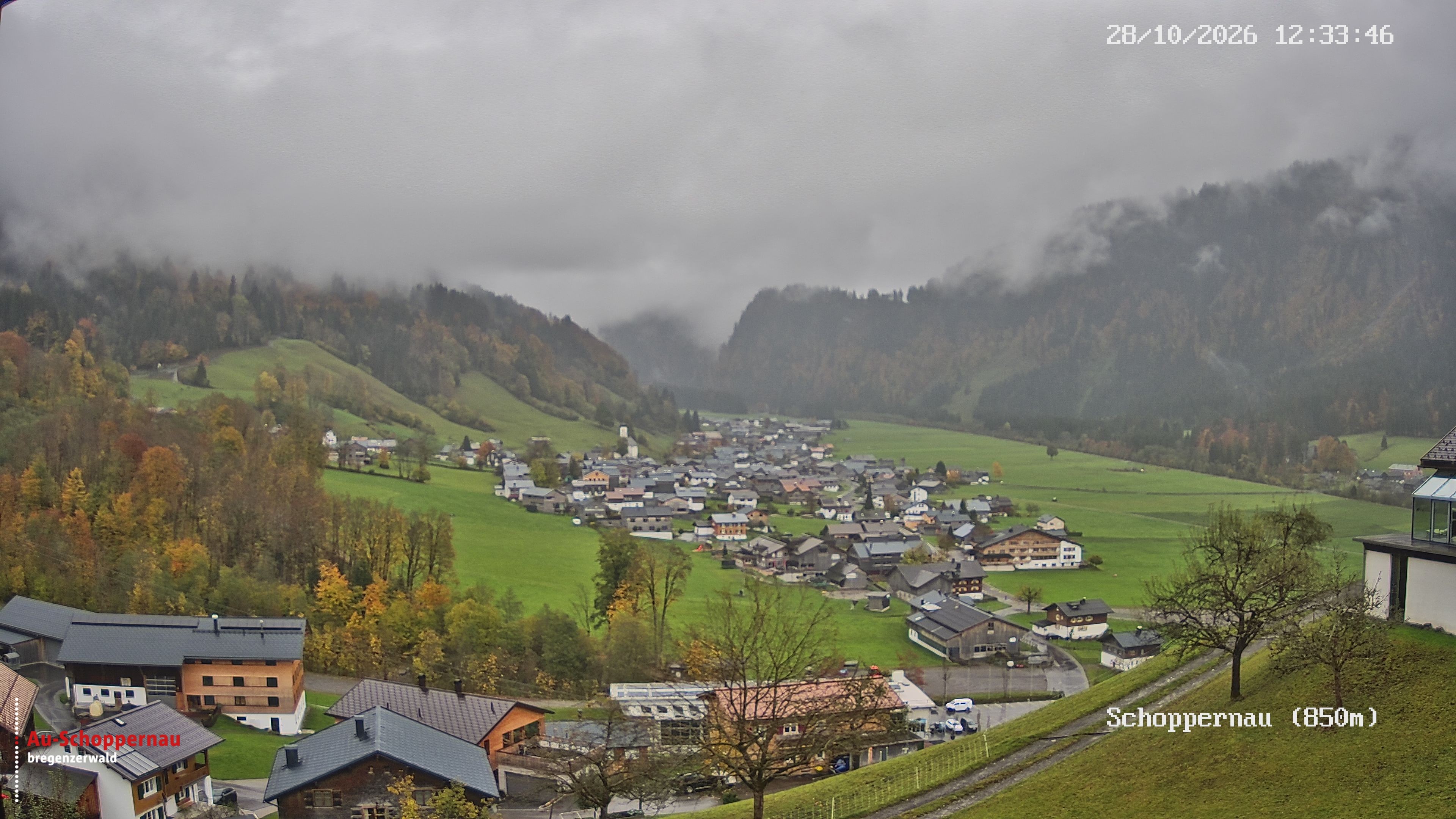Archiv Foto Webcam Schoppernau im Bregenzerwald