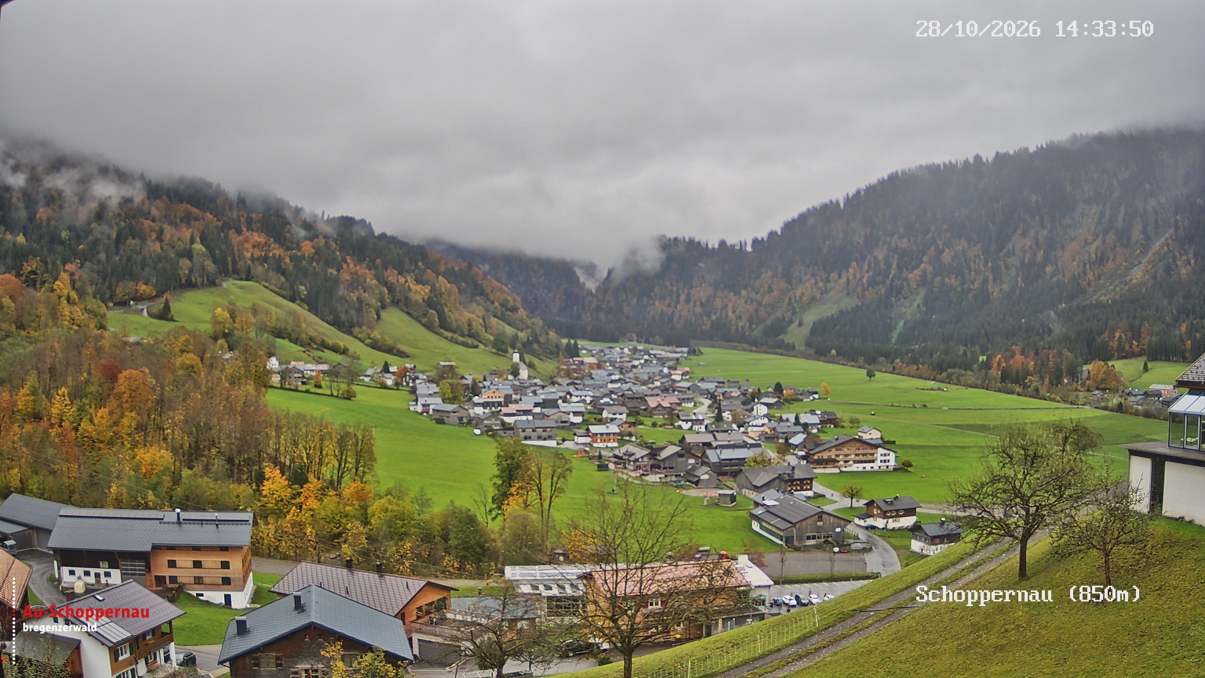 Archiv Foto Webcam Schoppernau im Bregenzerwald