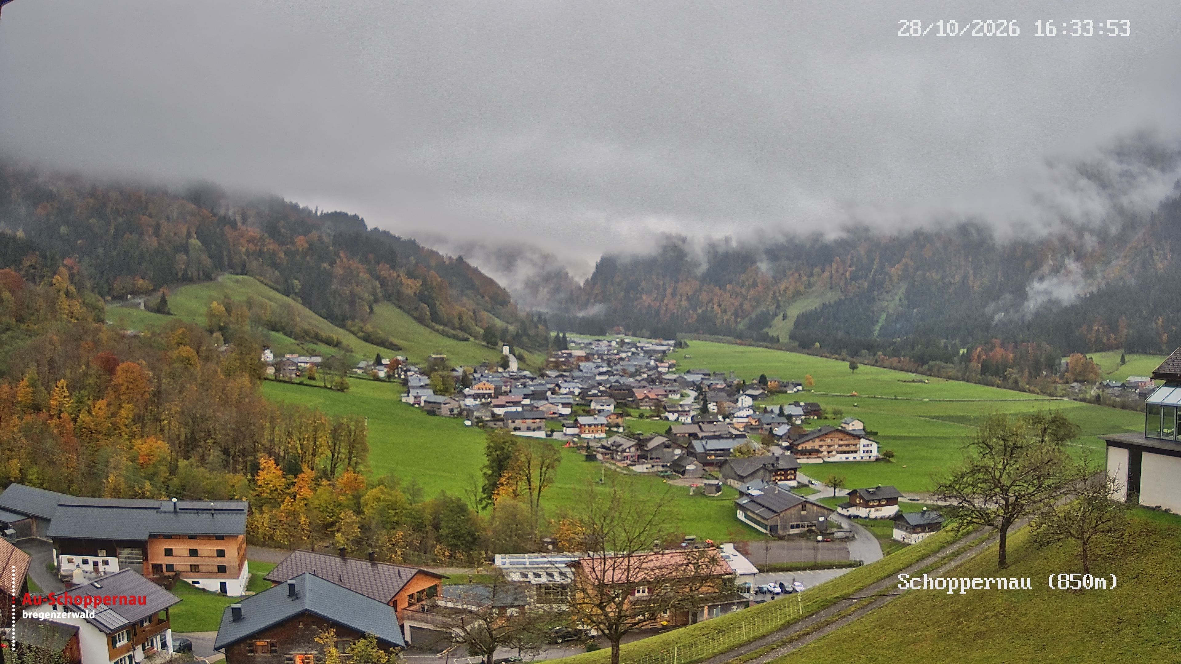 Archiv Foto Webcam Schoppernau im Bregenzerwald